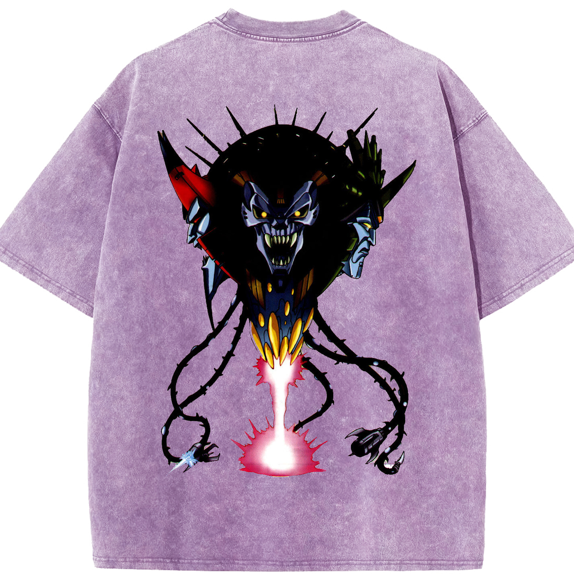 （画像用）  綿100% ヴィンテージ風 半袖Tシャツ（背面プリント）