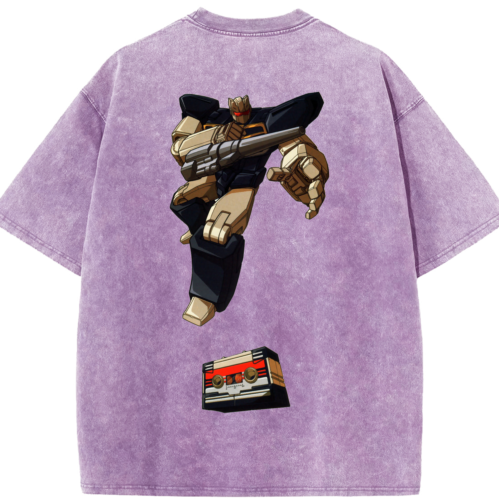 （画像用）  綿100% ヴィンテージ風 半袖Tシャツ（背面プリント）