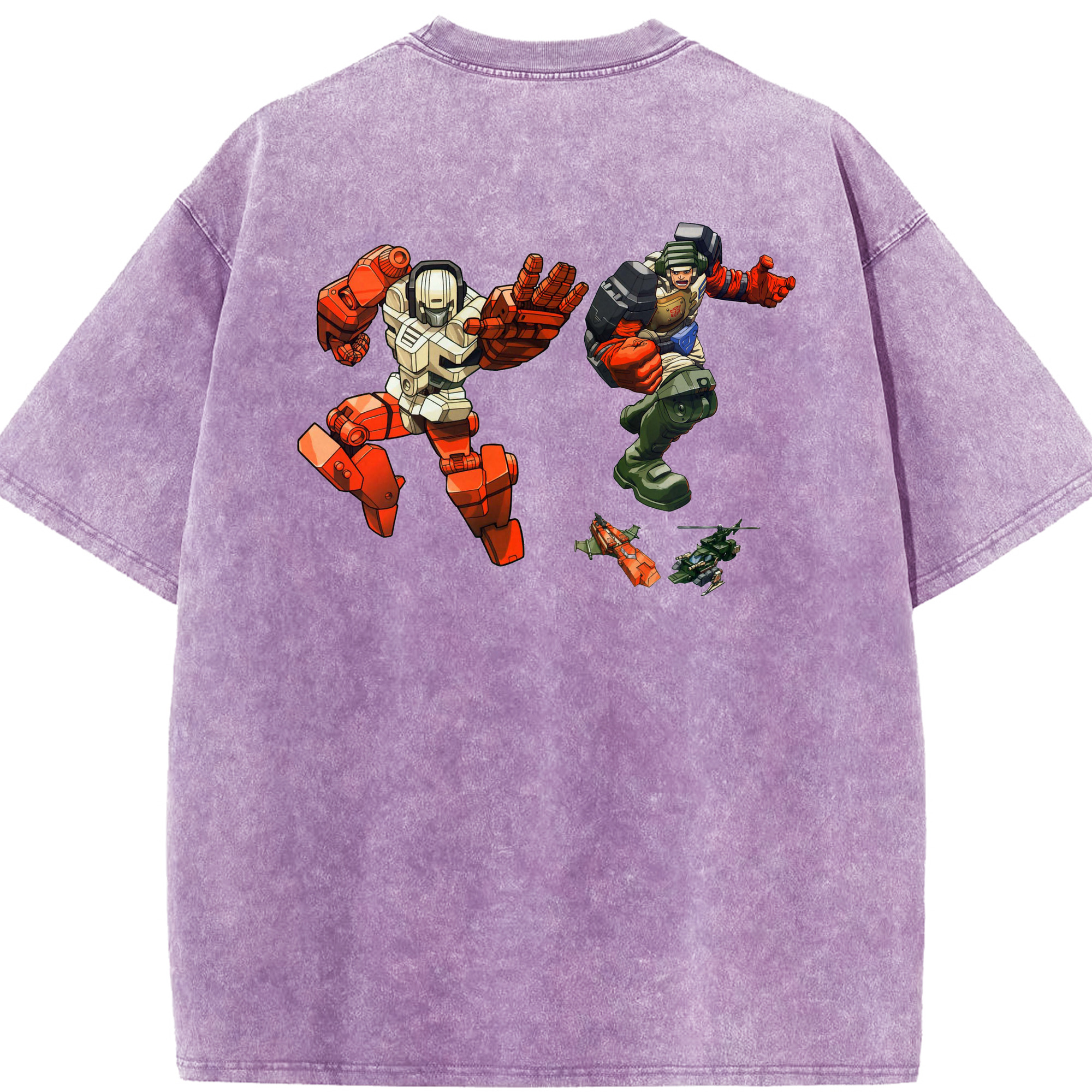 （画像用）  綿100% ヴィンテージ風 半袖Tシャツ（背面プリント）