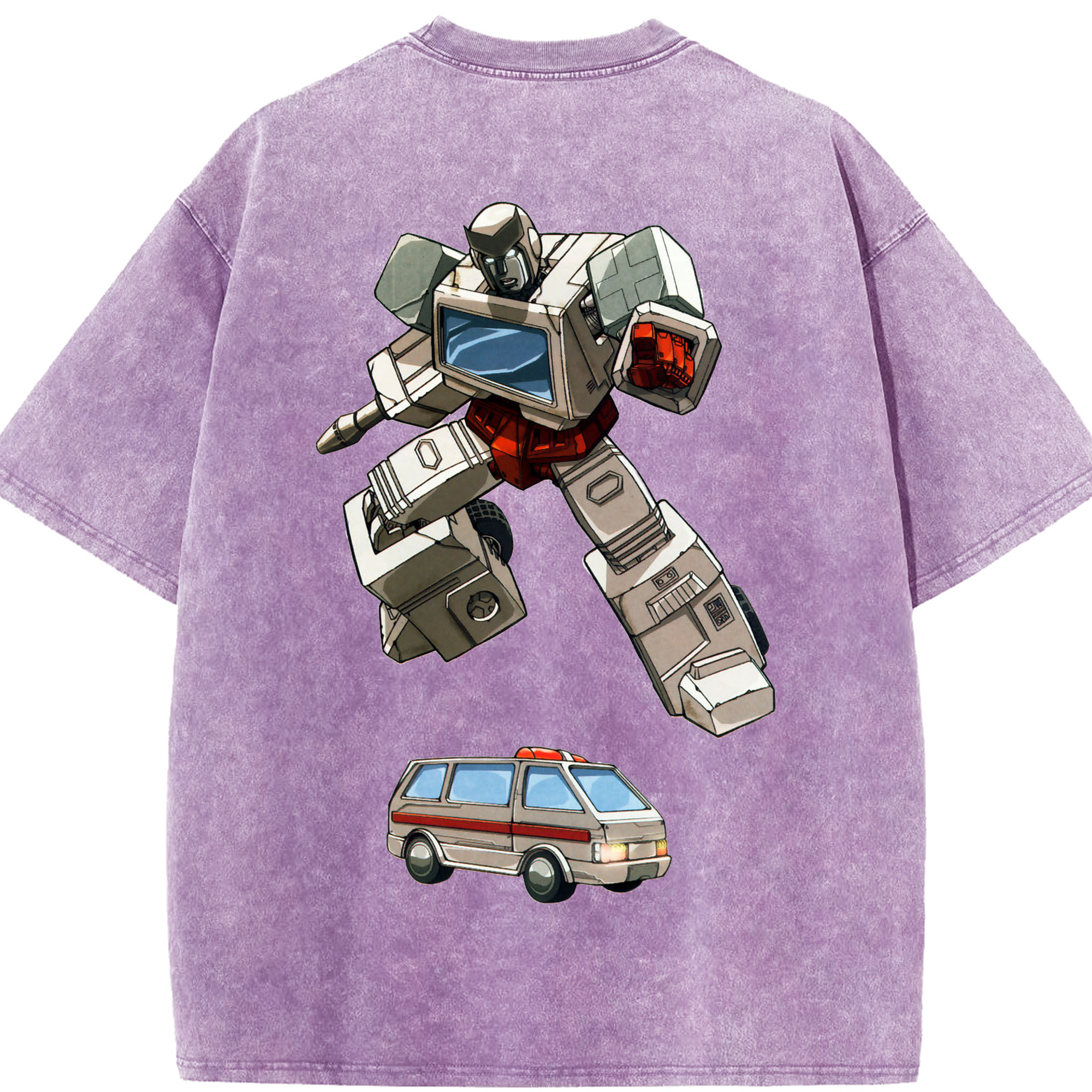 （画像用）  綿100% ヴィンテージ風 半袖Tシャツ（背面プリント）
