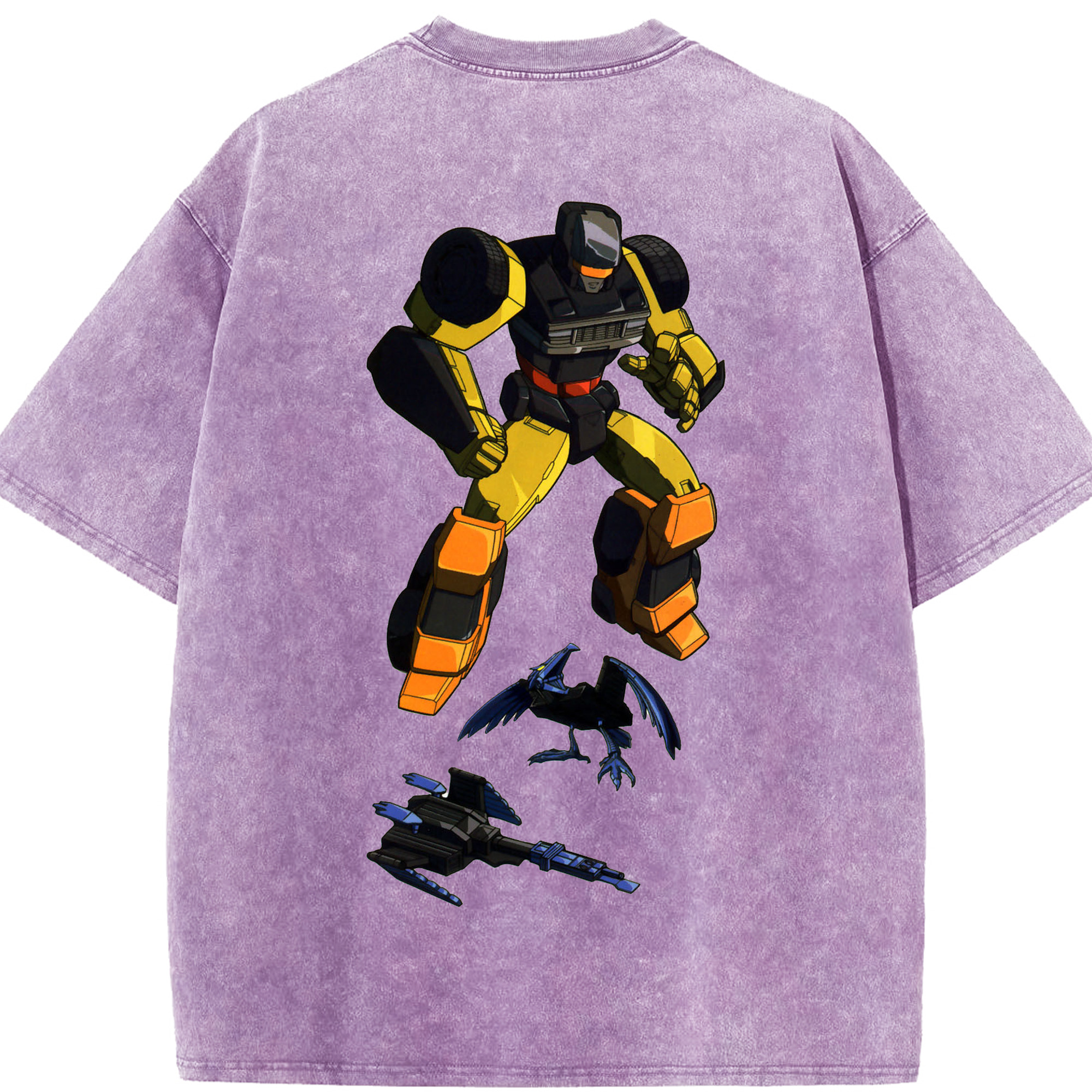 （画像用）  綿100% ヴィンテージ風 半袖Tシャツ（背面プリント）