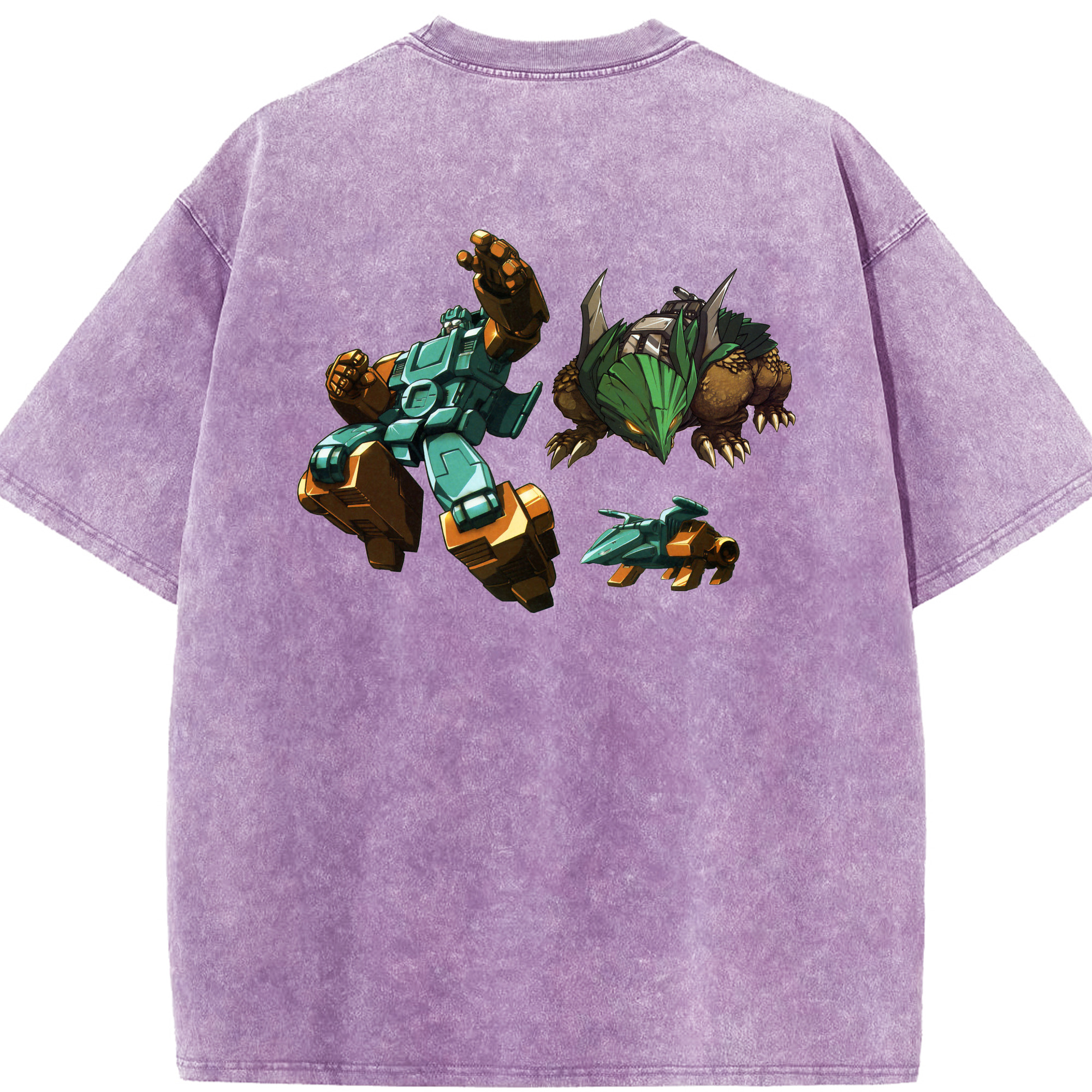 （画像用）  綿100% ヴィンテージ風 半袖Tシャツ（背面プリント）