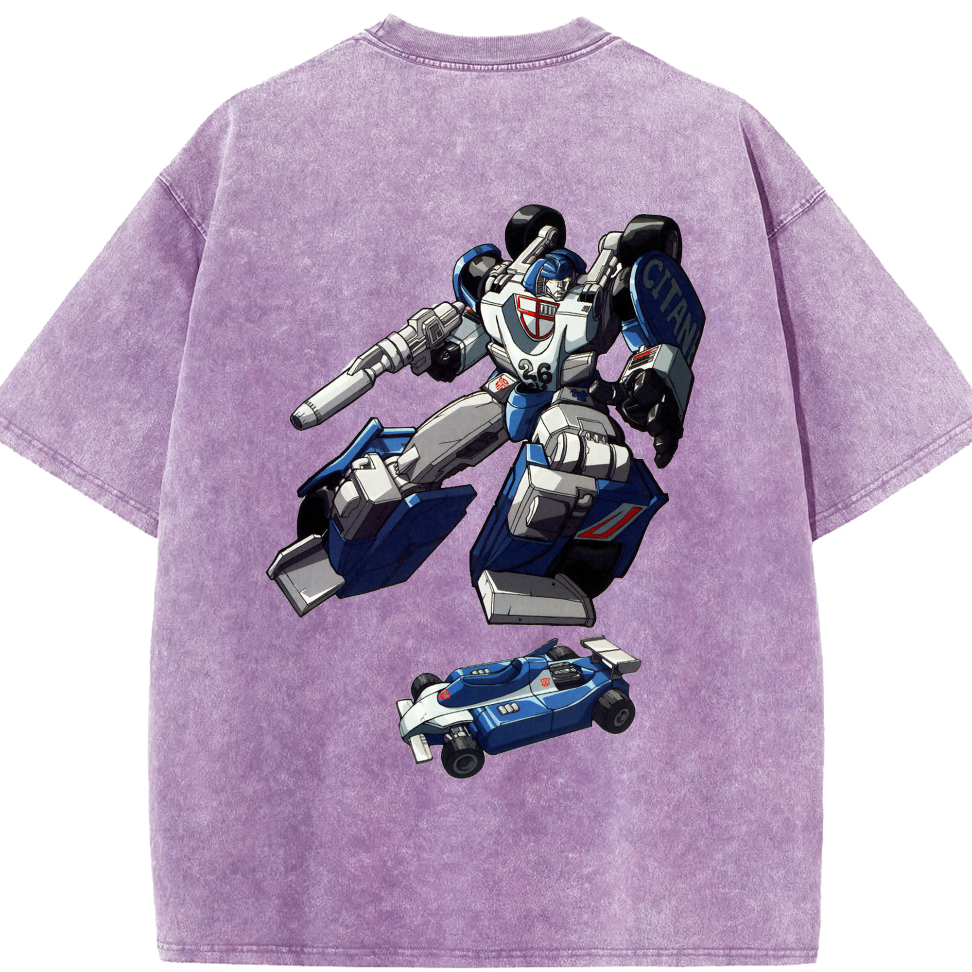 （画像用）  綿100% ヴィンテージ風 半袖Tシャツ（背面プリント）