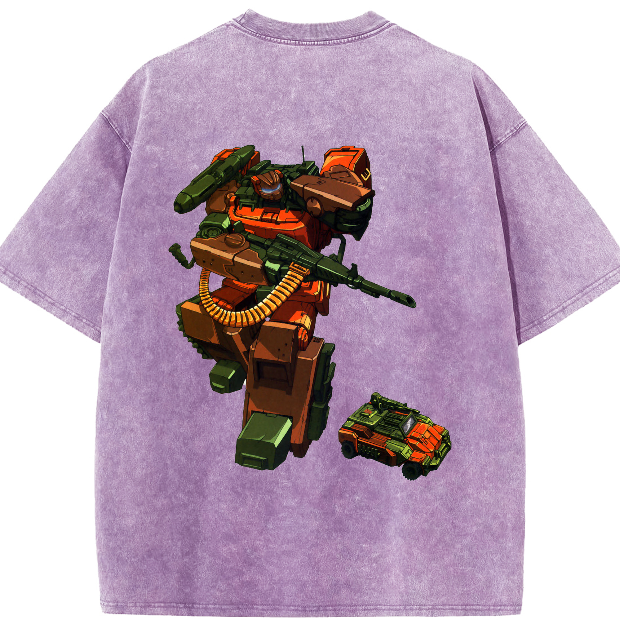 （画像用）  綿100% ヴィンテージ風 半袖Tシャツ（背面プリント）