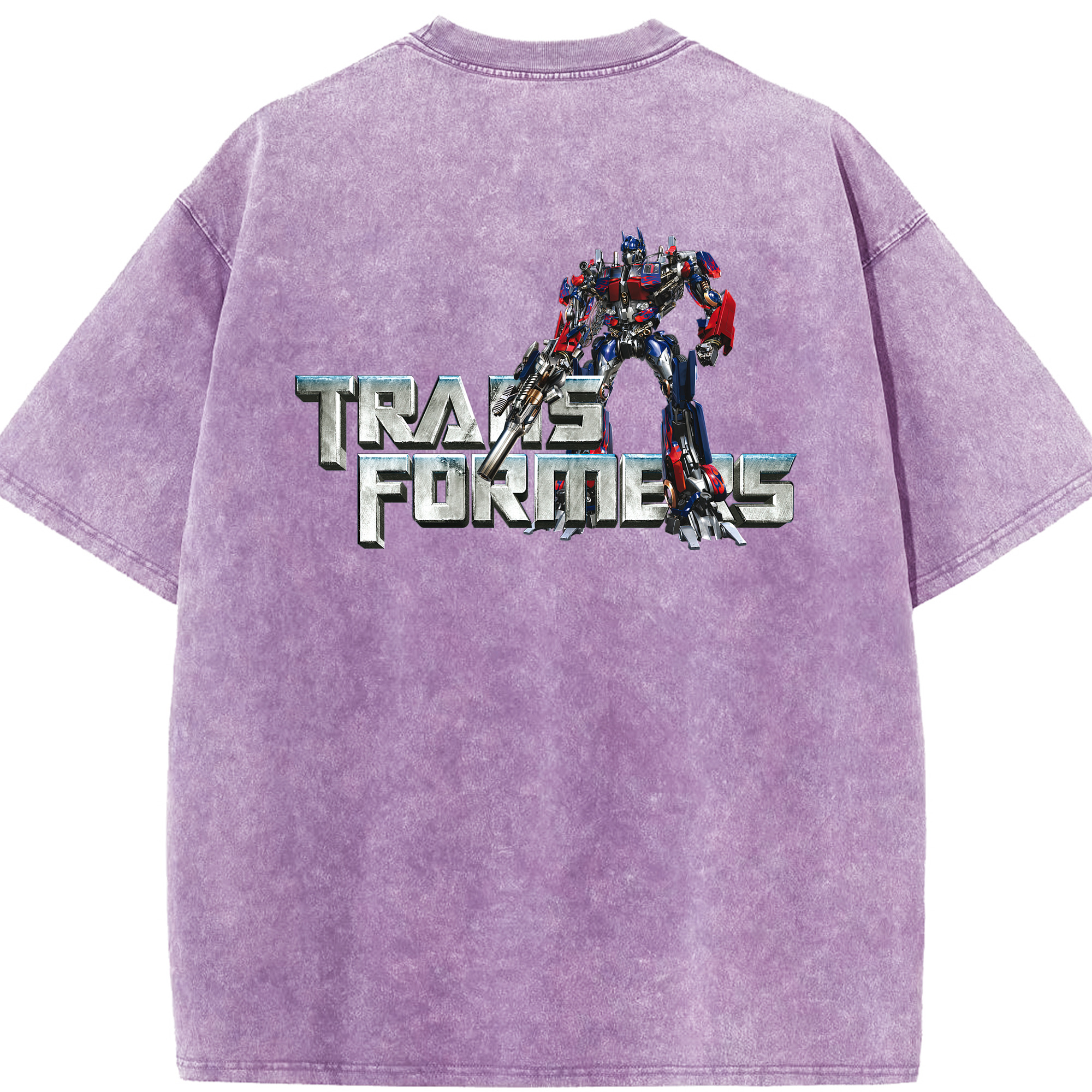 （画像用）  綿100% ヴィンテージ風 半袖Tシャツ（背面プリント）