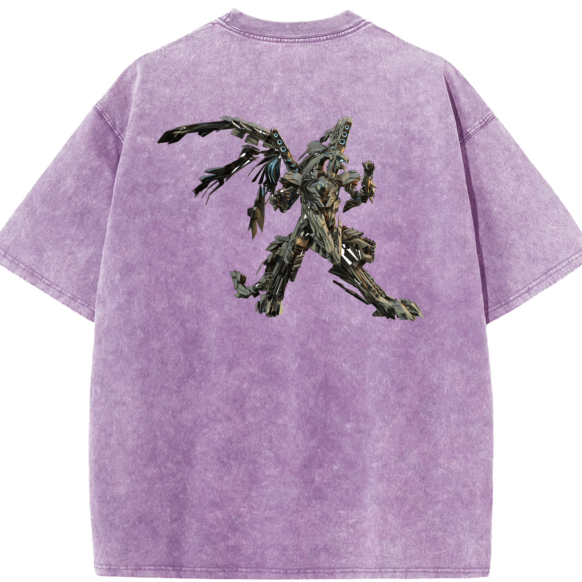 （画像用）  綿100% ヴィンテージ風 半袖Tシャツ（背面プリント）