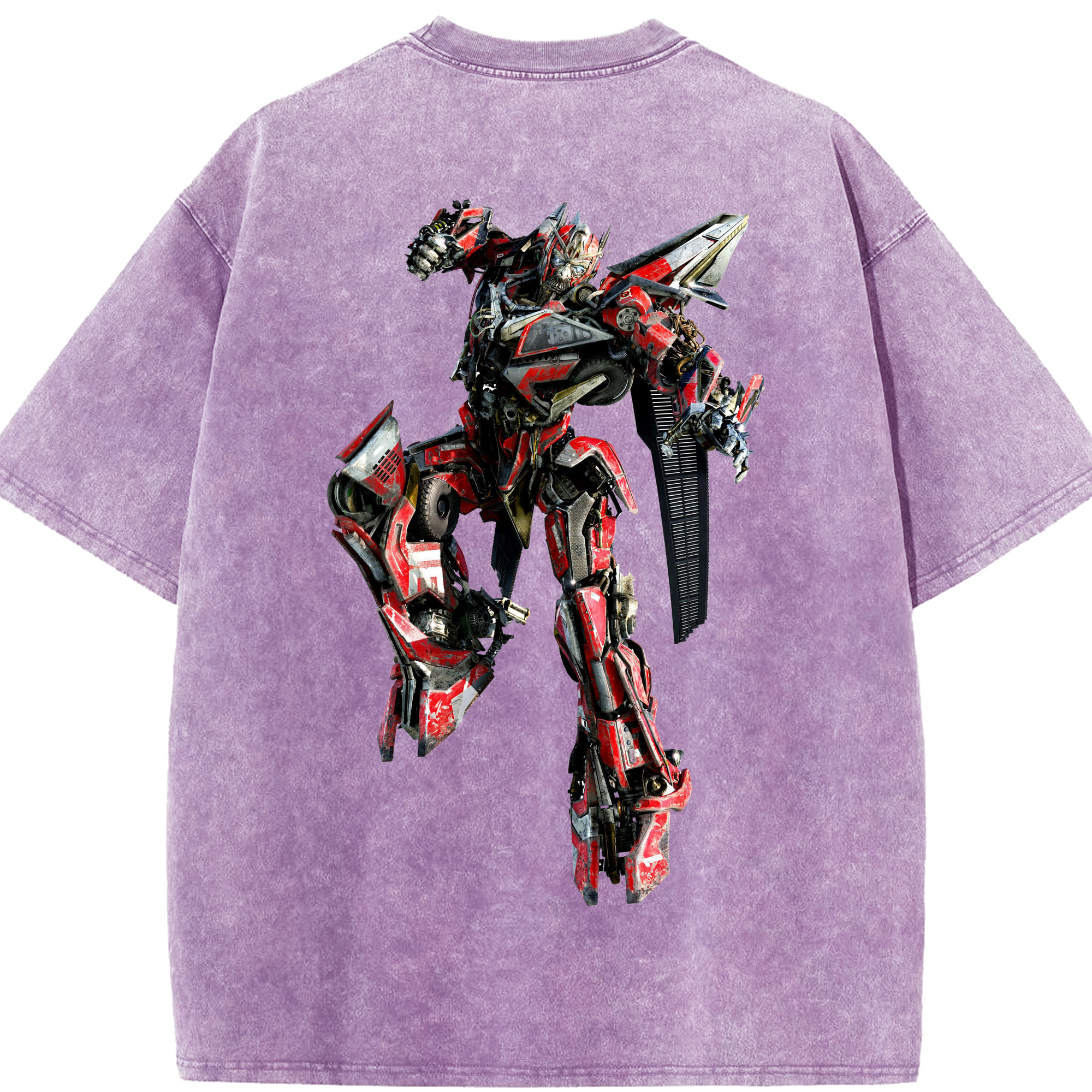 （画像用）  綿100% ヴィンテージ風 半袖Tシャツ（背面プリント）