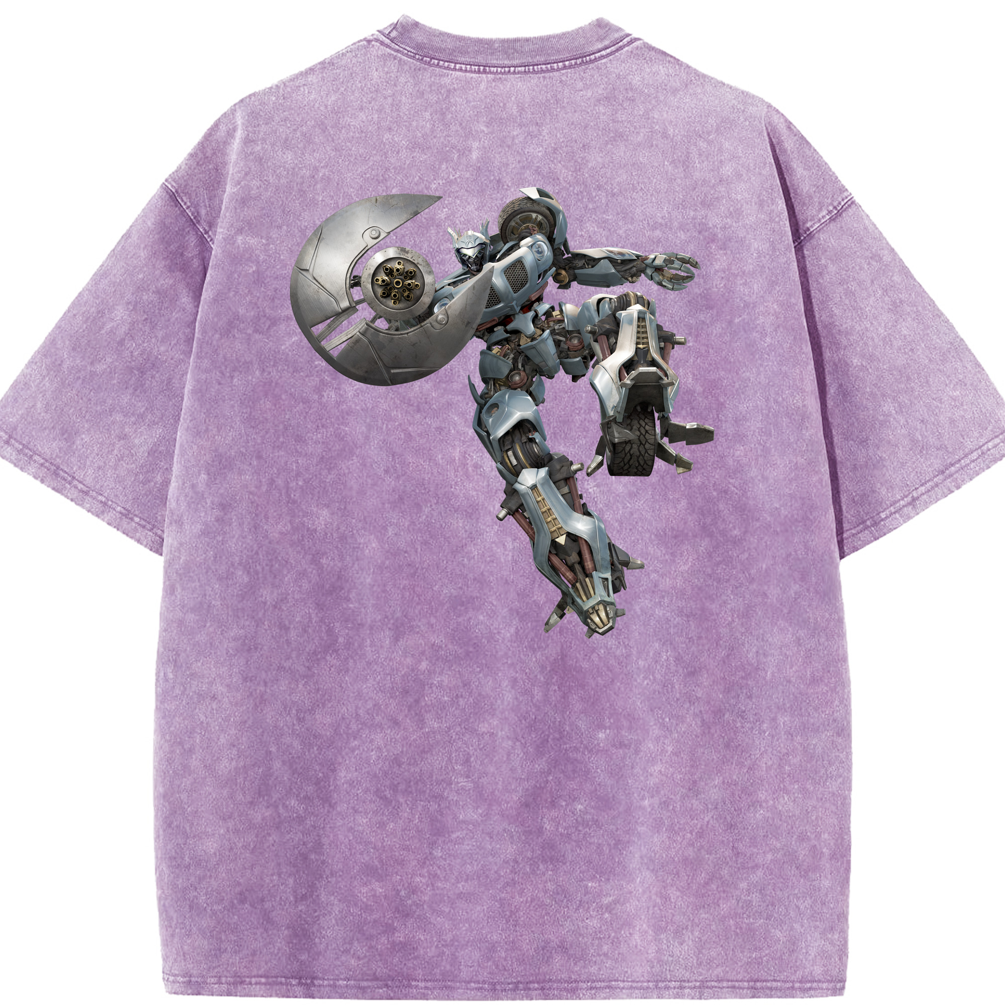 （画像用）  綿100% ヴィンテージ風 半袖Tシャツ（背面プリント）