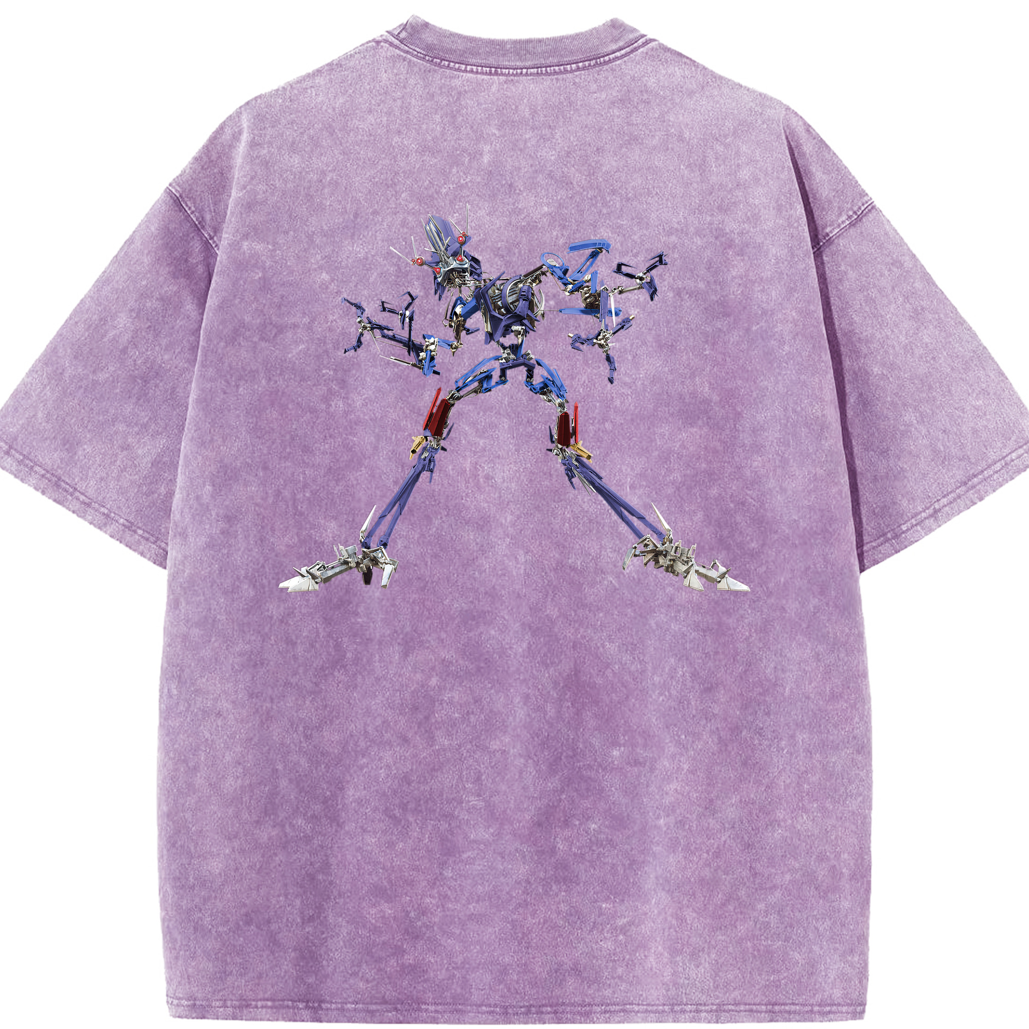 （画像用）  綿100% ヴィンテージ風 半袖Tシャツ（背面プリント）
