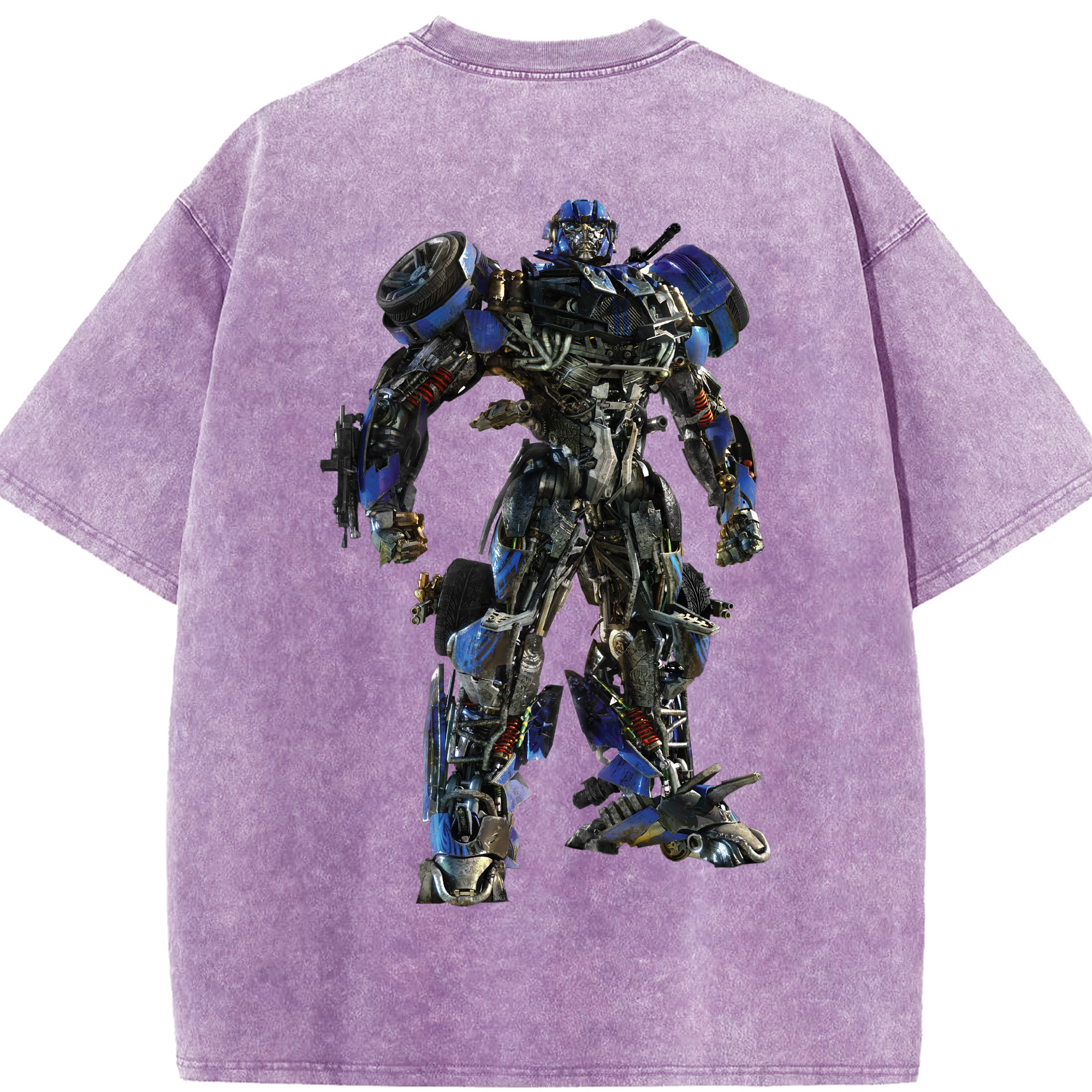 （画像用）  綿100% ヴィンテージ風 半袖Tシャツ（背面プリント）