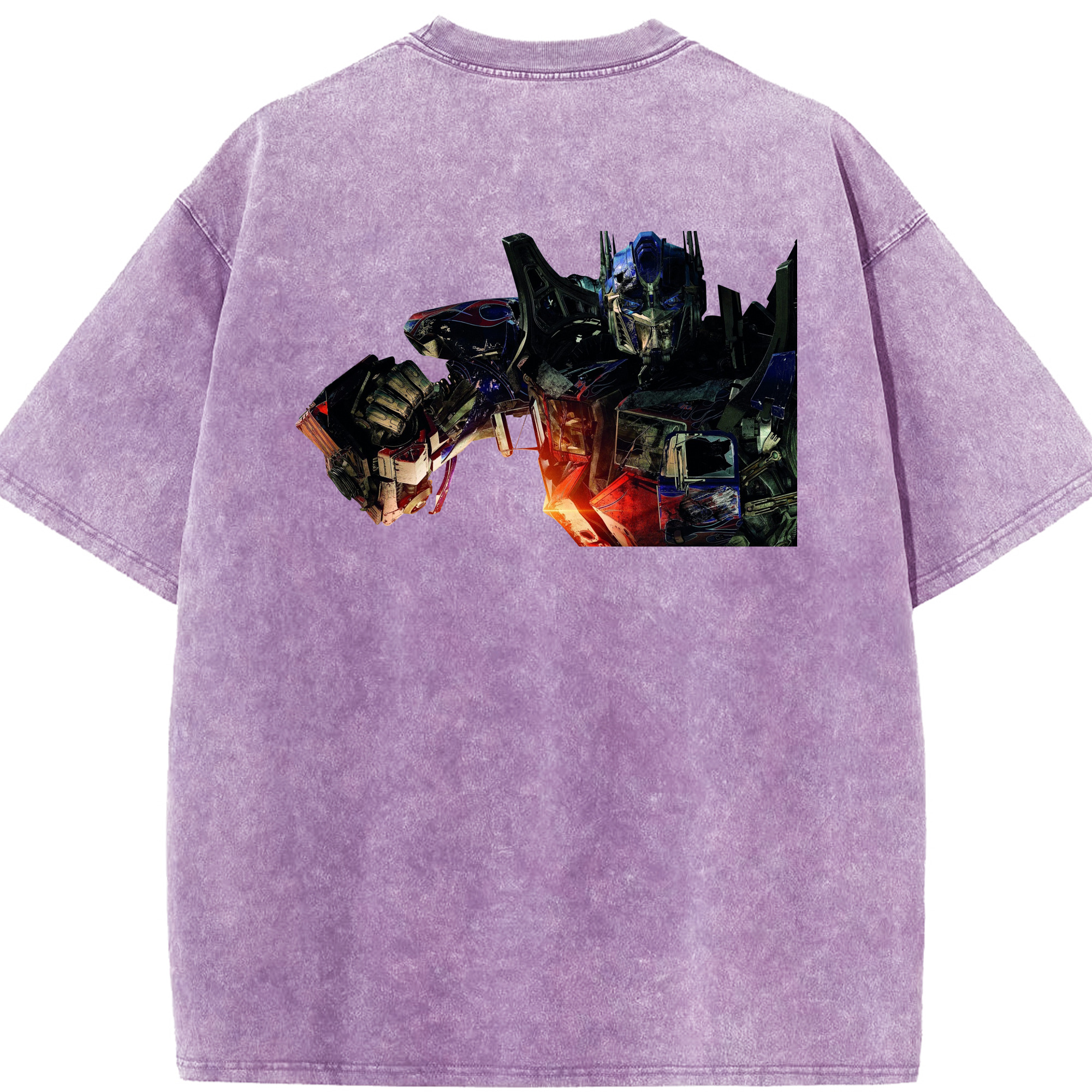 （画像用）  綿100% ヴィンテージ風 半袖Tシャツ（背面プリント）