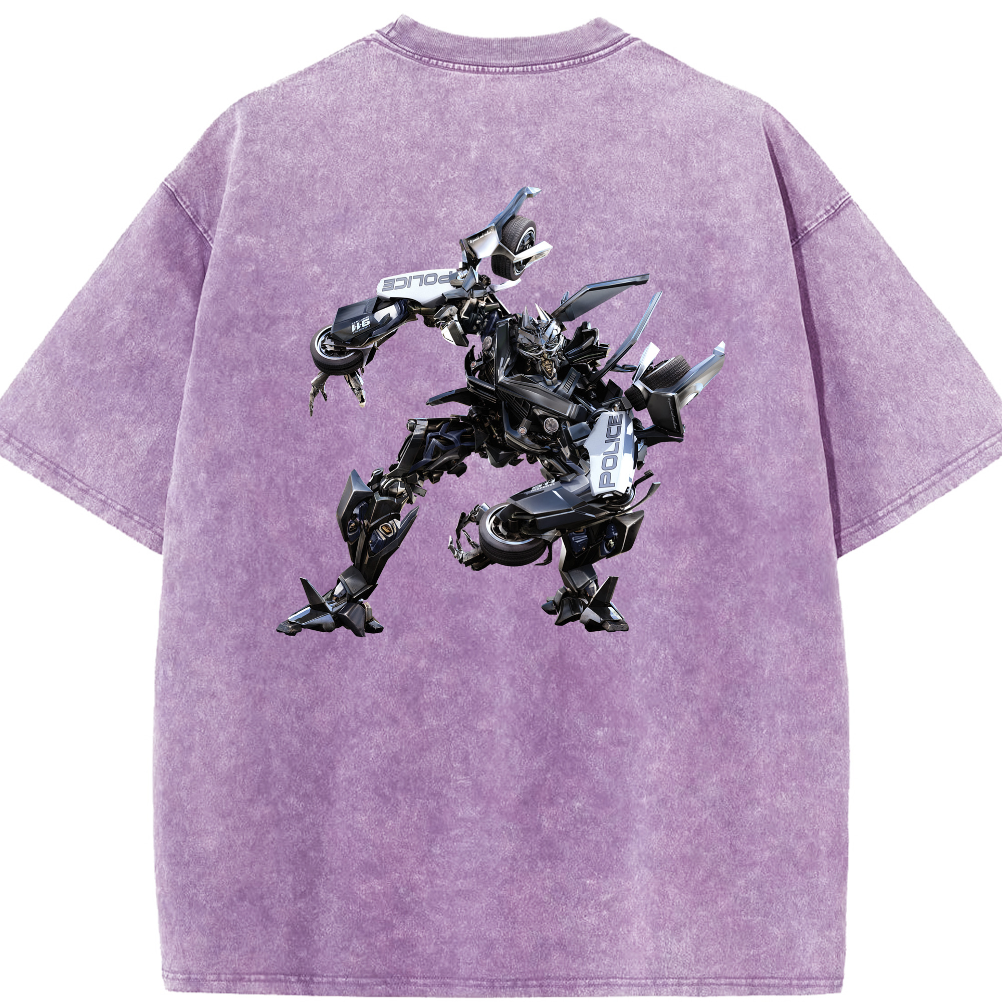 （画像用）  綿100% ヴィンテージ風 半袖Tシャツ（背面プリント）