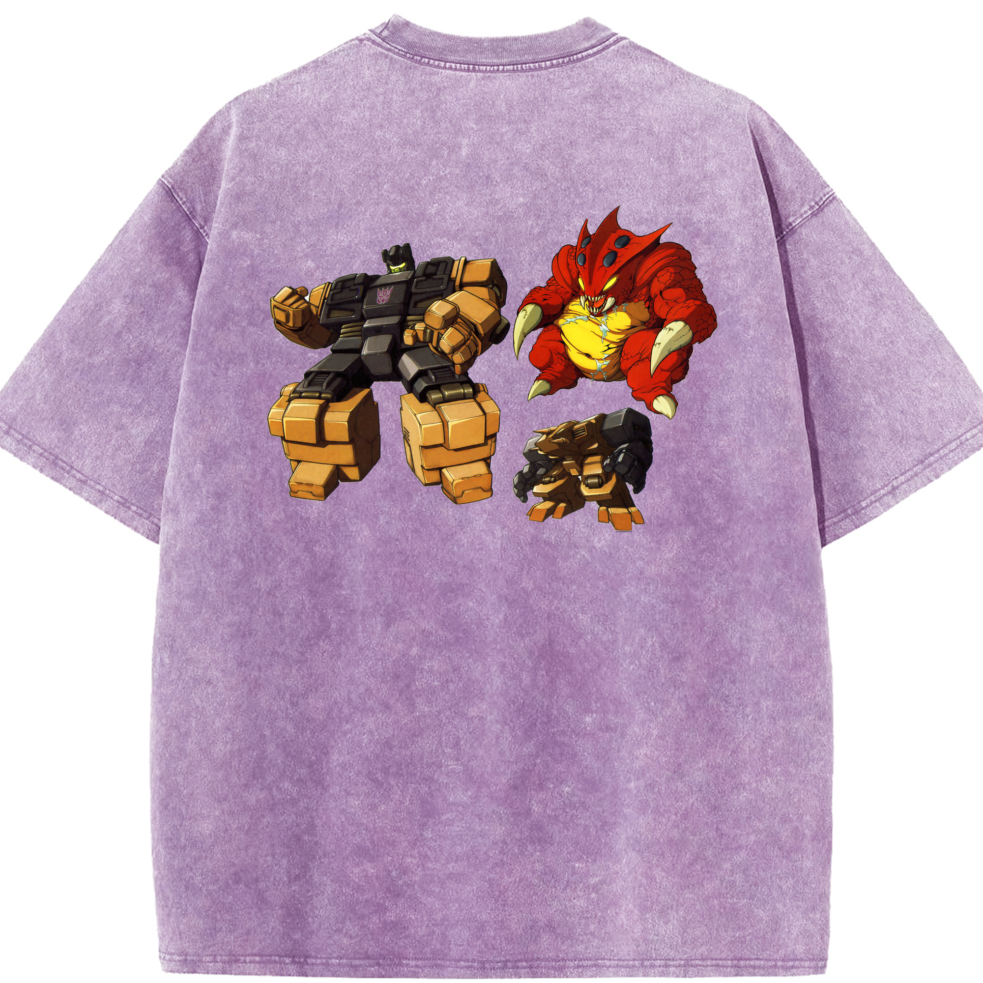 （画像用）  綿100% ヴィンテージ風 半袖Tシャツ（背面プリント）