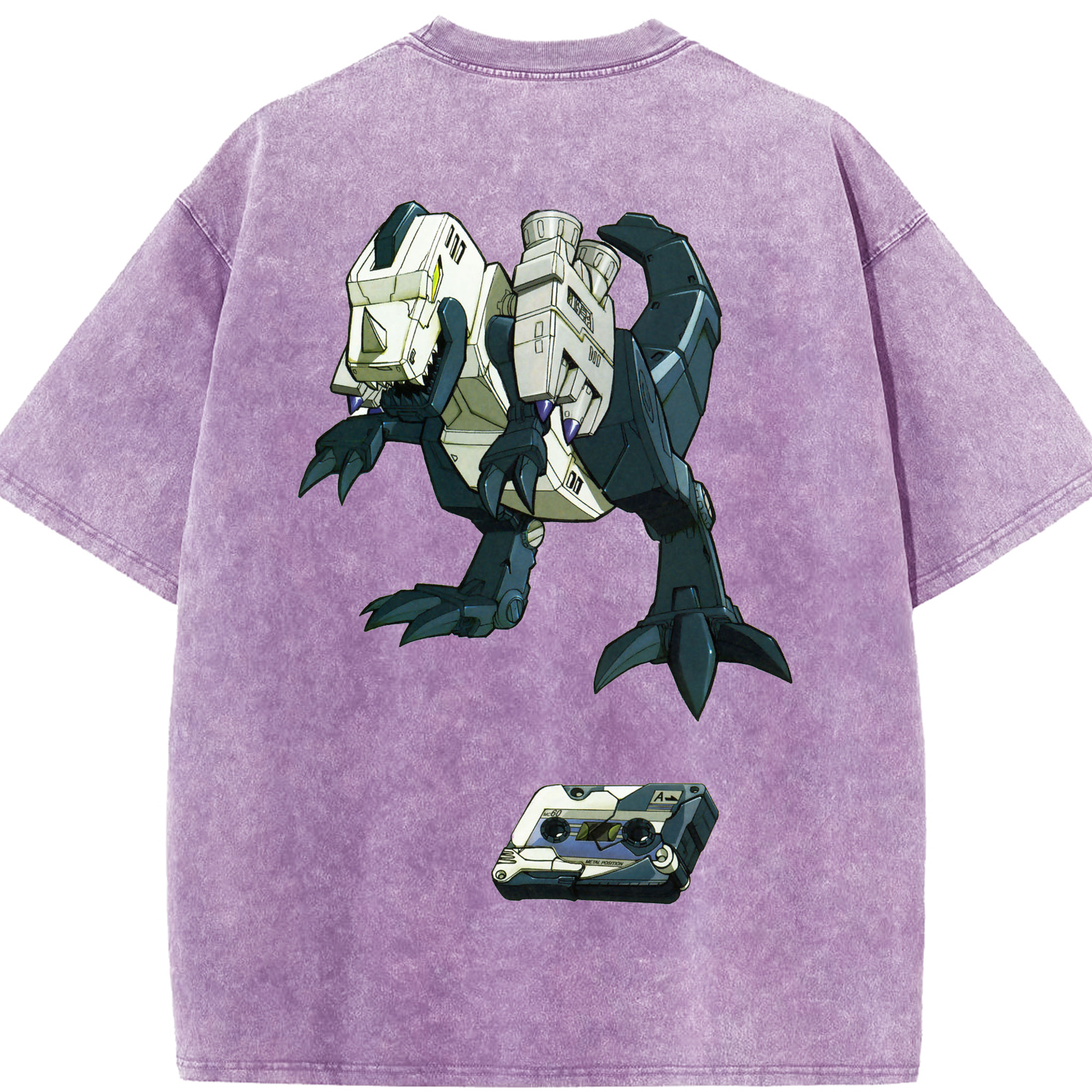 （画像用）  綿100% ヴィンテージ風 半袖Tシャツ（背面プリント）
