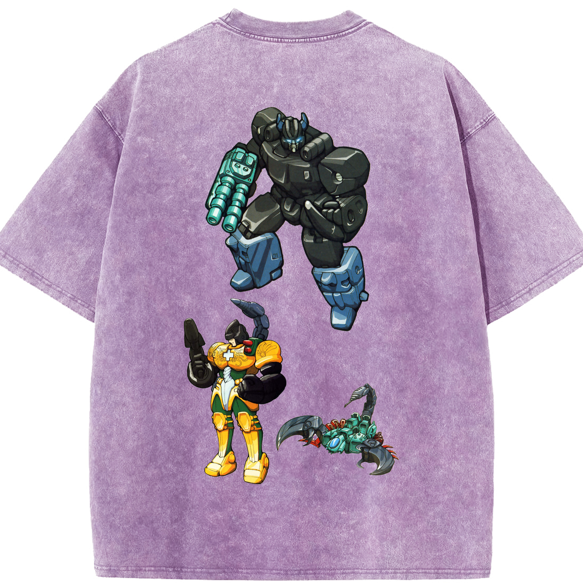 （画像用）  綿100% ヴィンテージ風 半袖Tシャツ（背面プリント）