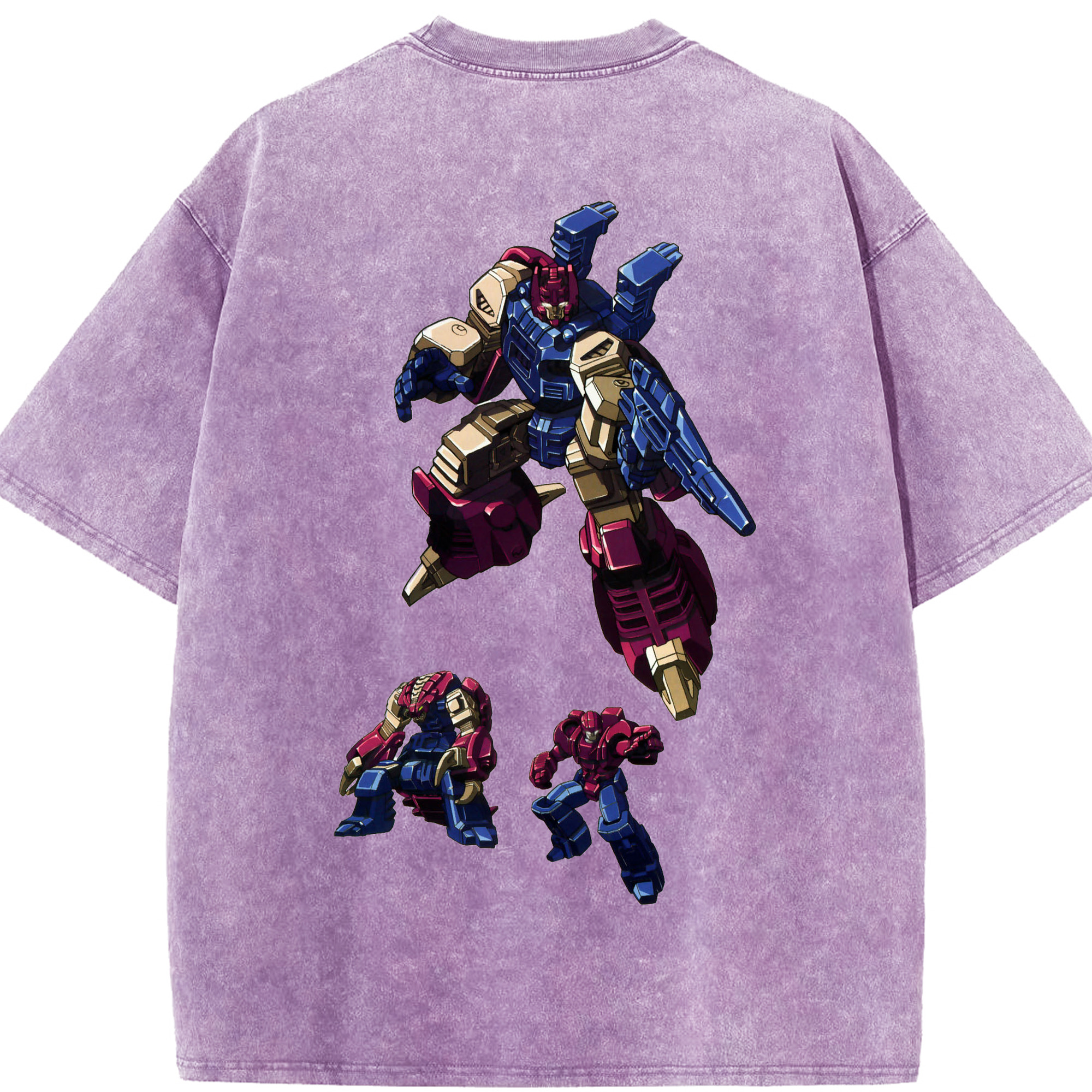 （画像用）  綿100% ヴィンテージ風 半袖Tシャツ（背面プリント）