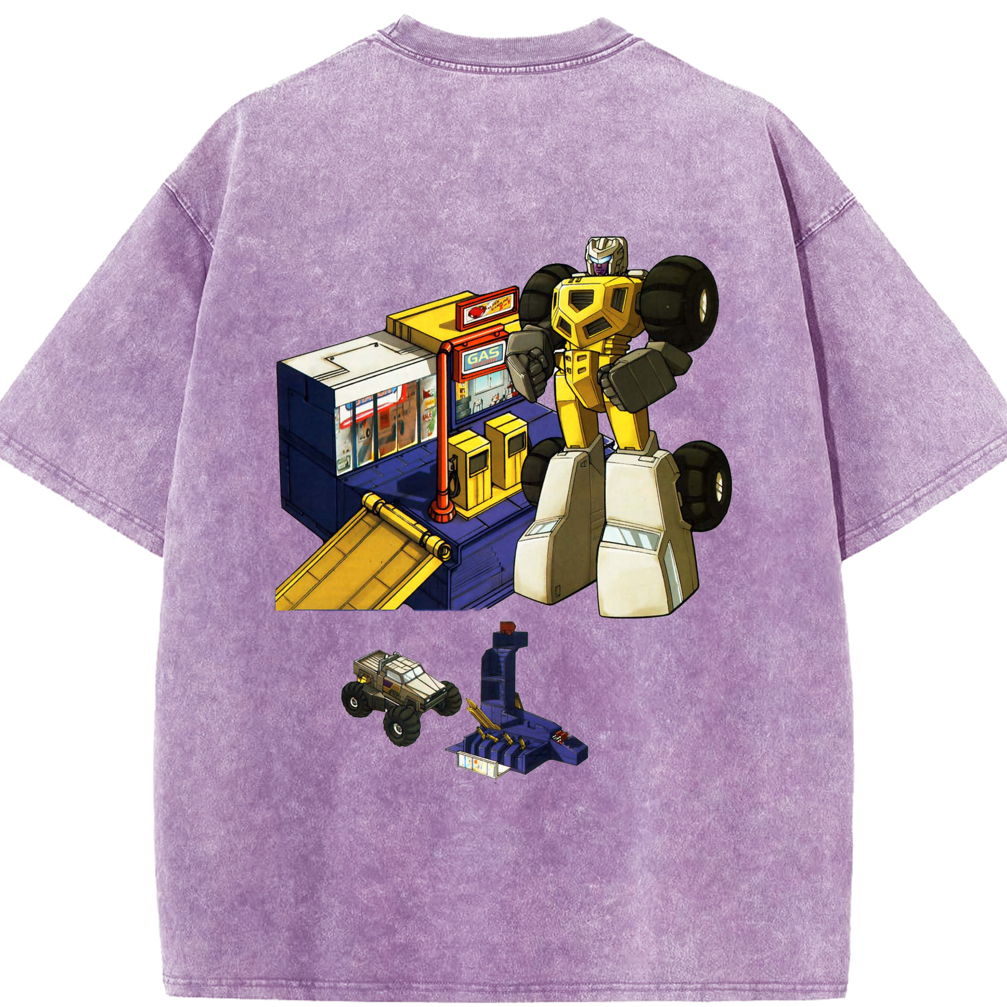 （画像用）  綿100% ヴィンテージ風 半袖Tシャツ（背面プリント）