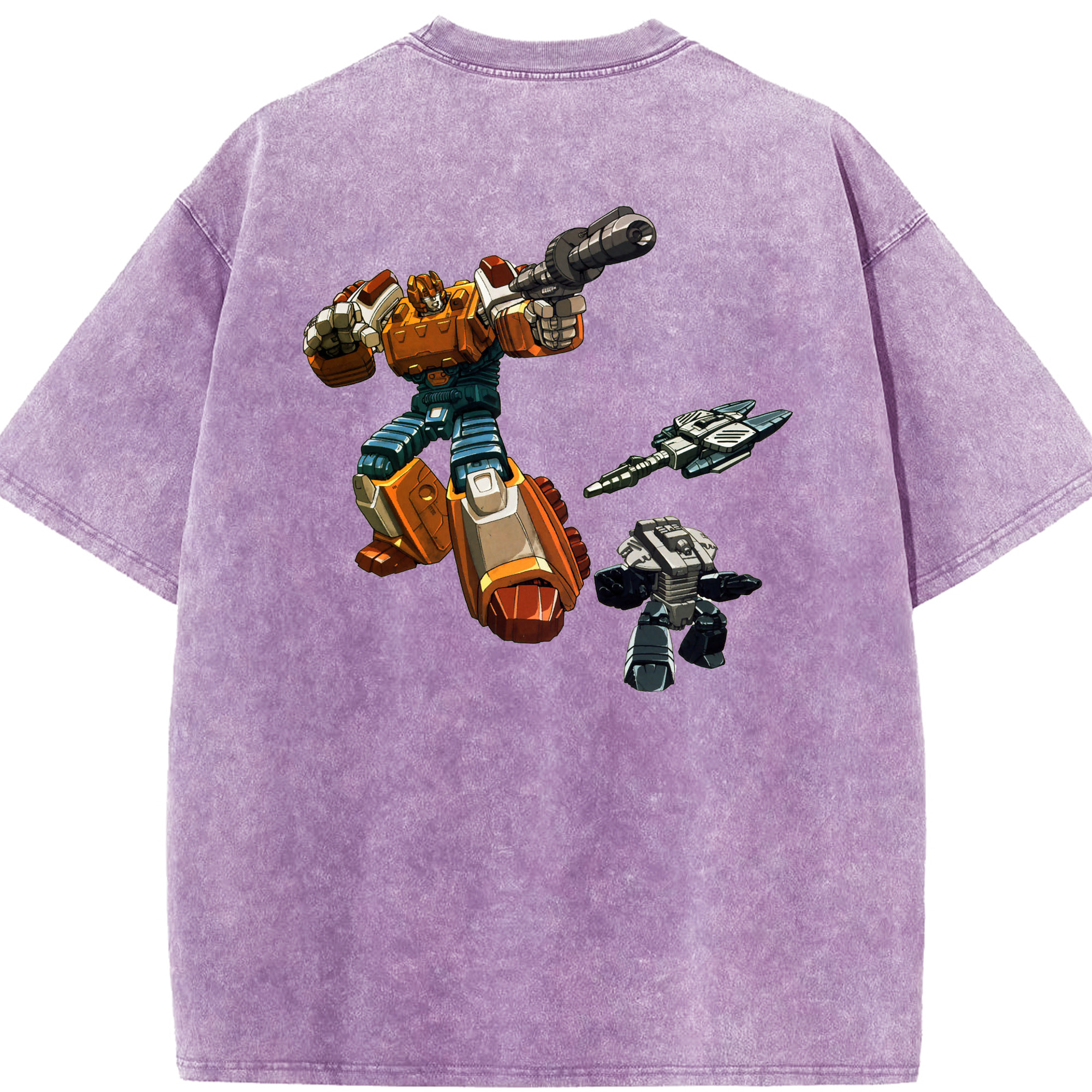 （画像用）  綿100% ヴィンテージ風 半袖Tシャツ（背面プリント）