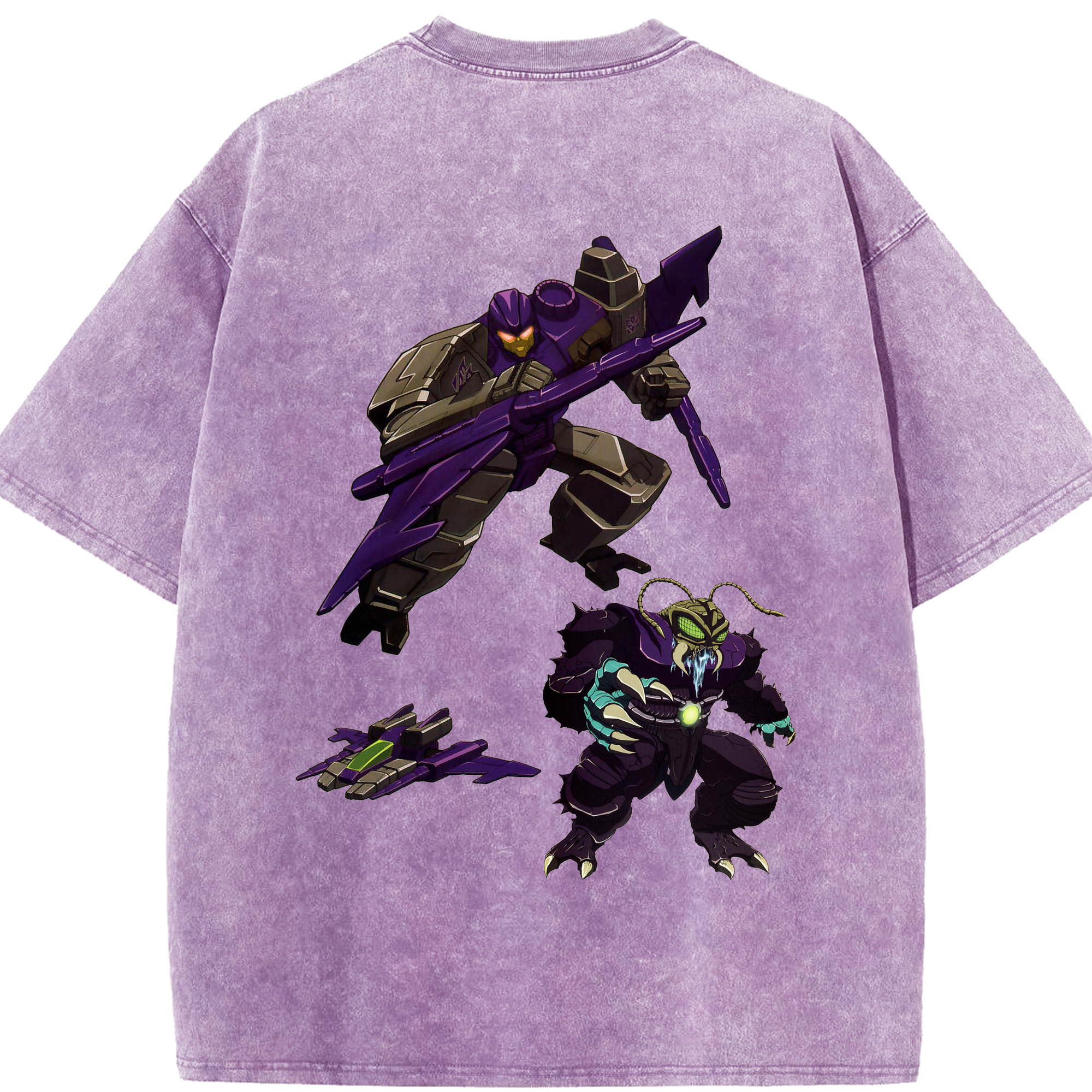（画像用）  綿100% ヴィンテージ風 半袖Tシャツ（背面プリント）