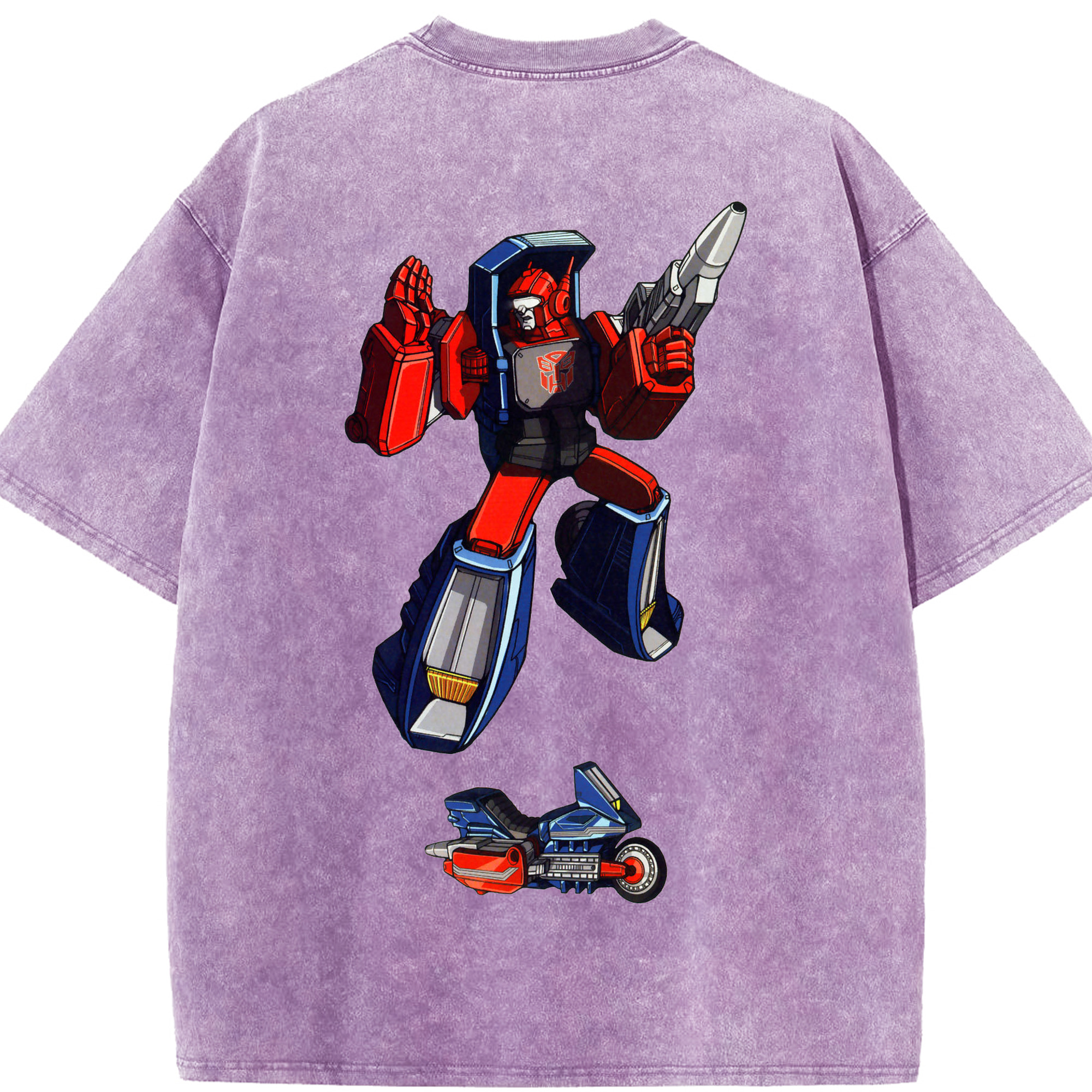 （画像用）  綿100% ヴィンテージ風 半袖Tシャツ（背面プリント）