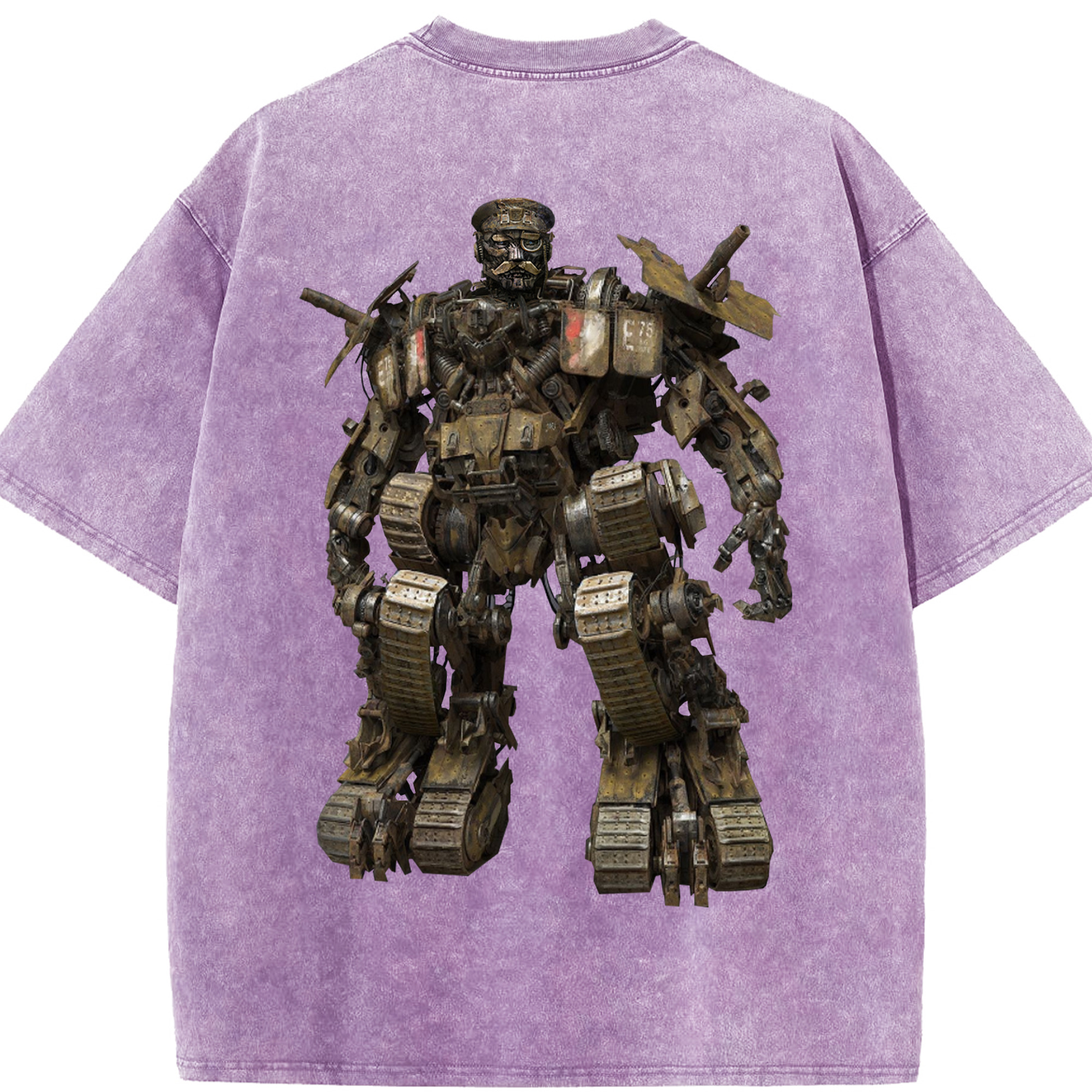 （画像用）  綿100% ヴィンテージ風 半袖Tシャツ（背面プリント）