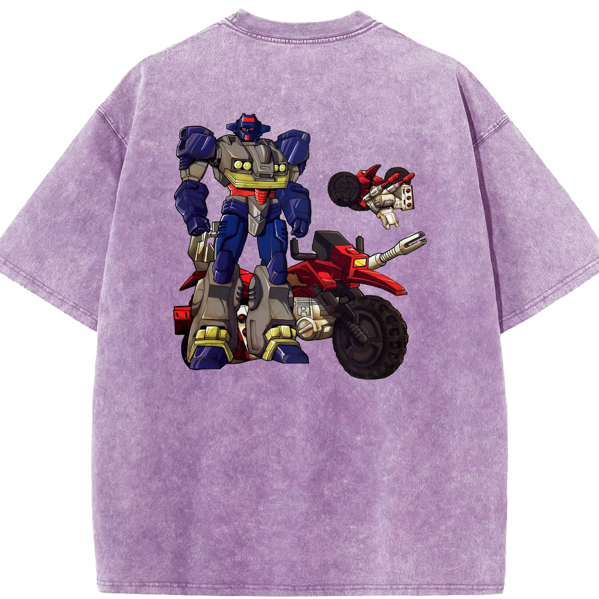 （画像用）  綿100% ヴィンテージ風 半袖Tシャツ（背面プリント）