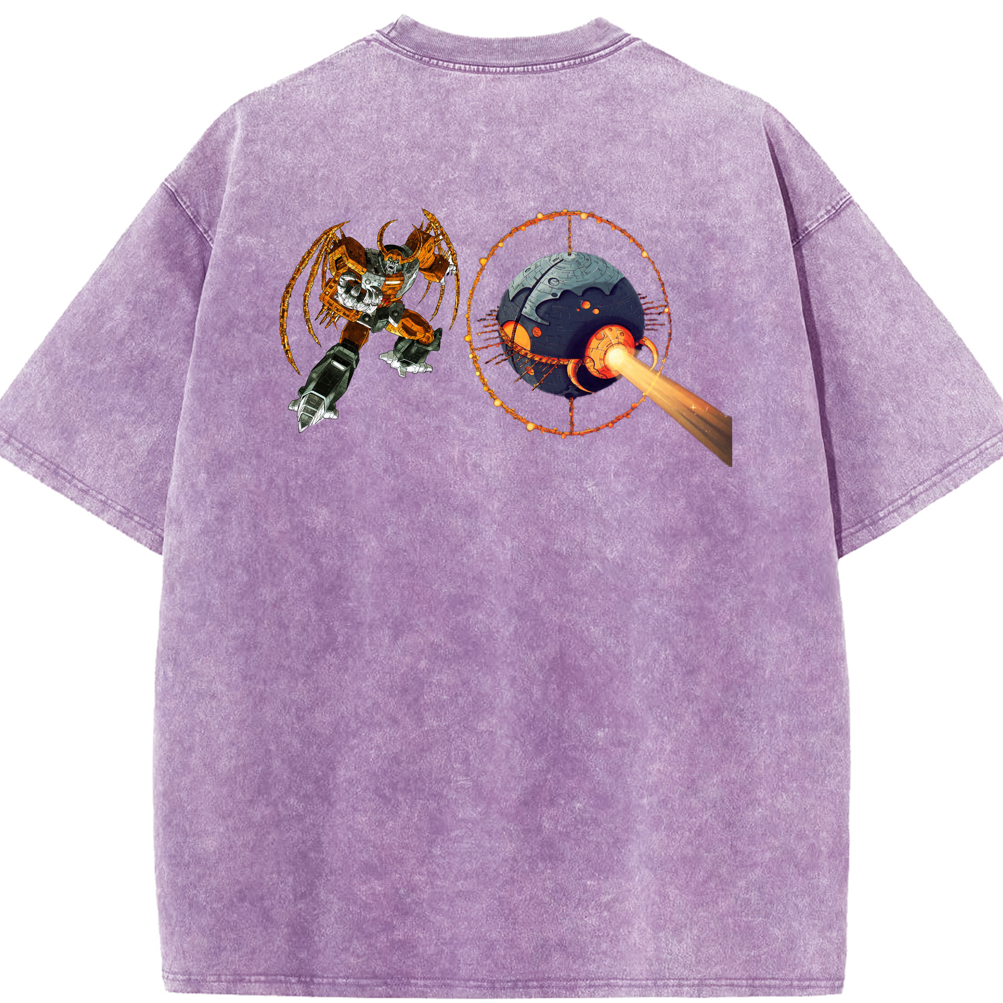 （画像用）  綿100% ヴィンテージ風 半袖Tシャツ（背面プリント）