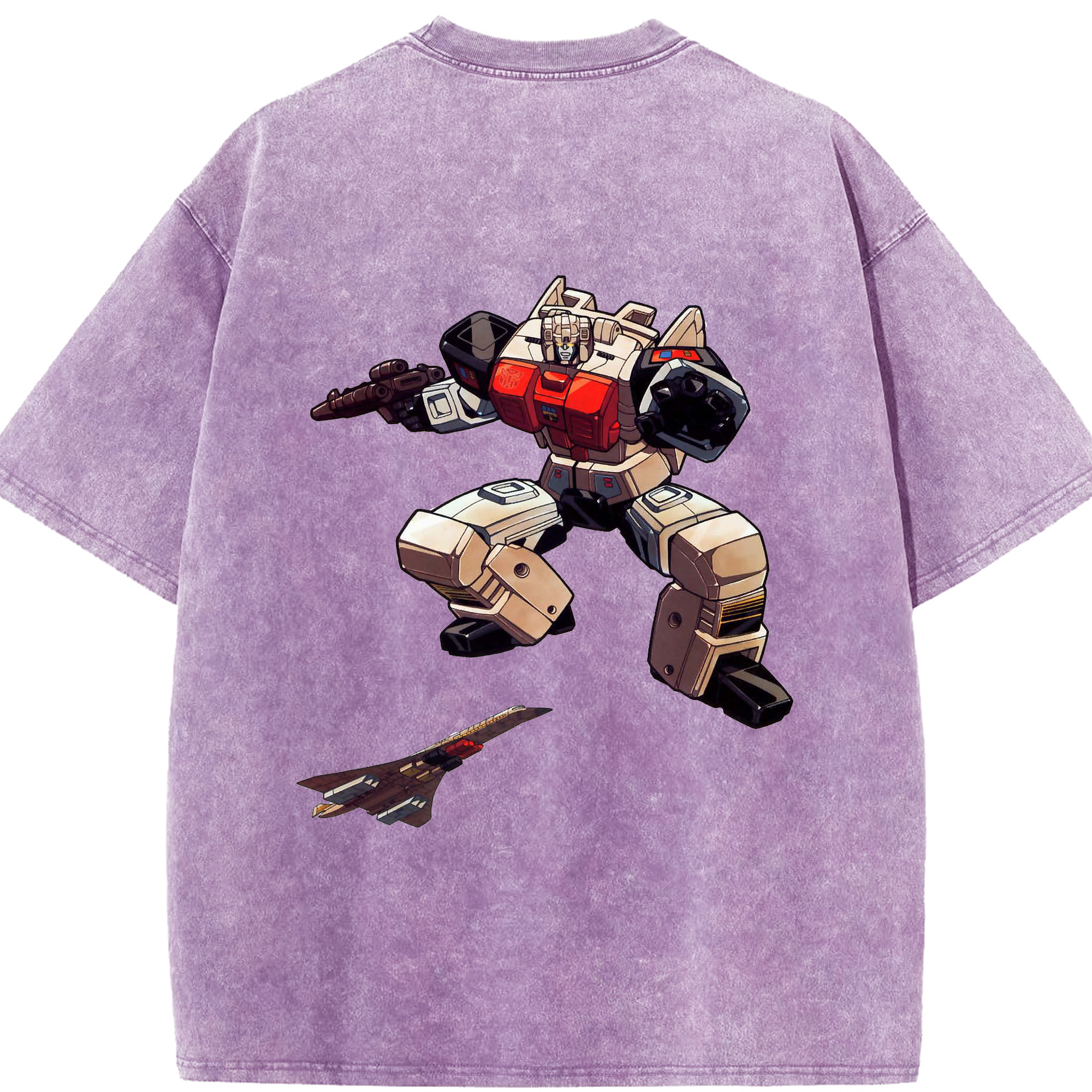 （画像用）  綿100% ヴィンテージ風 半袖Tシャツ（背面プリント）