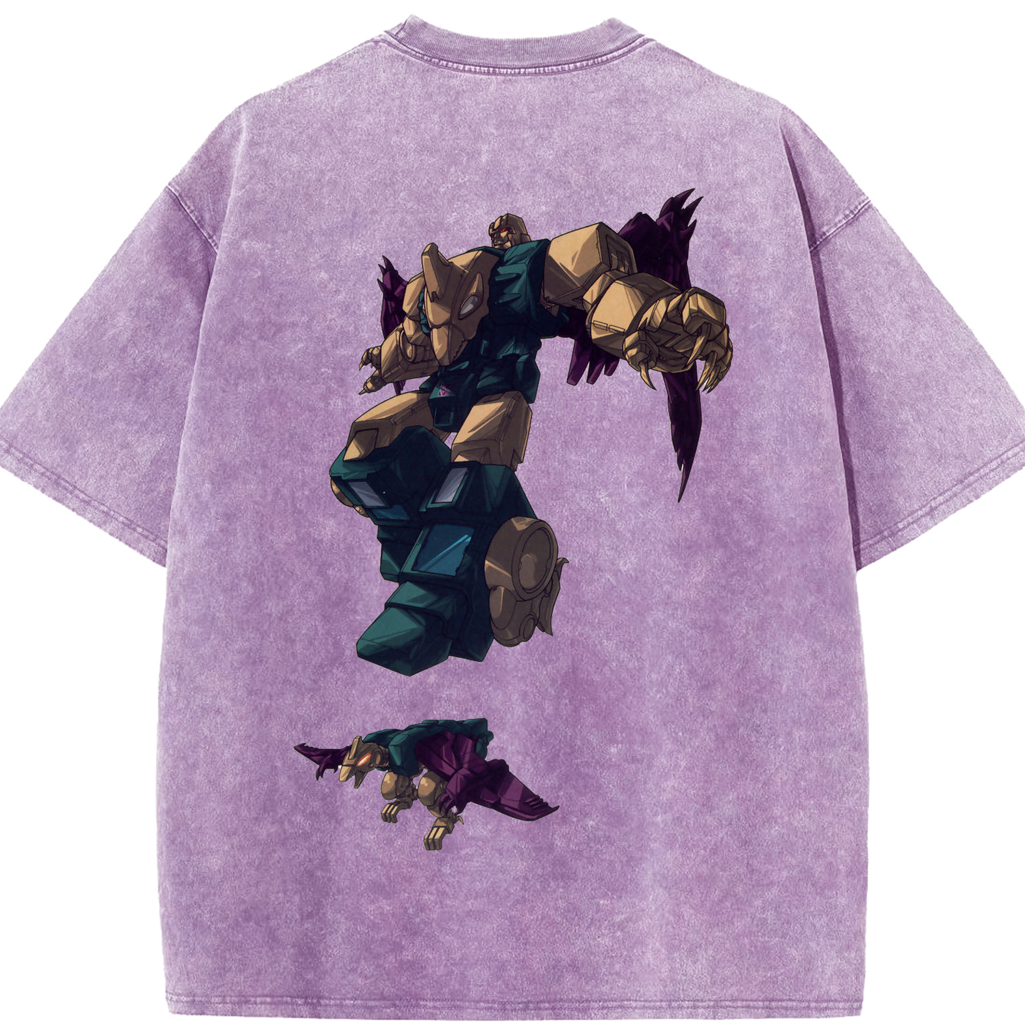 （画像用）  綿100% ヴィンテージ風 半袖Tシャツ（背面プリント）