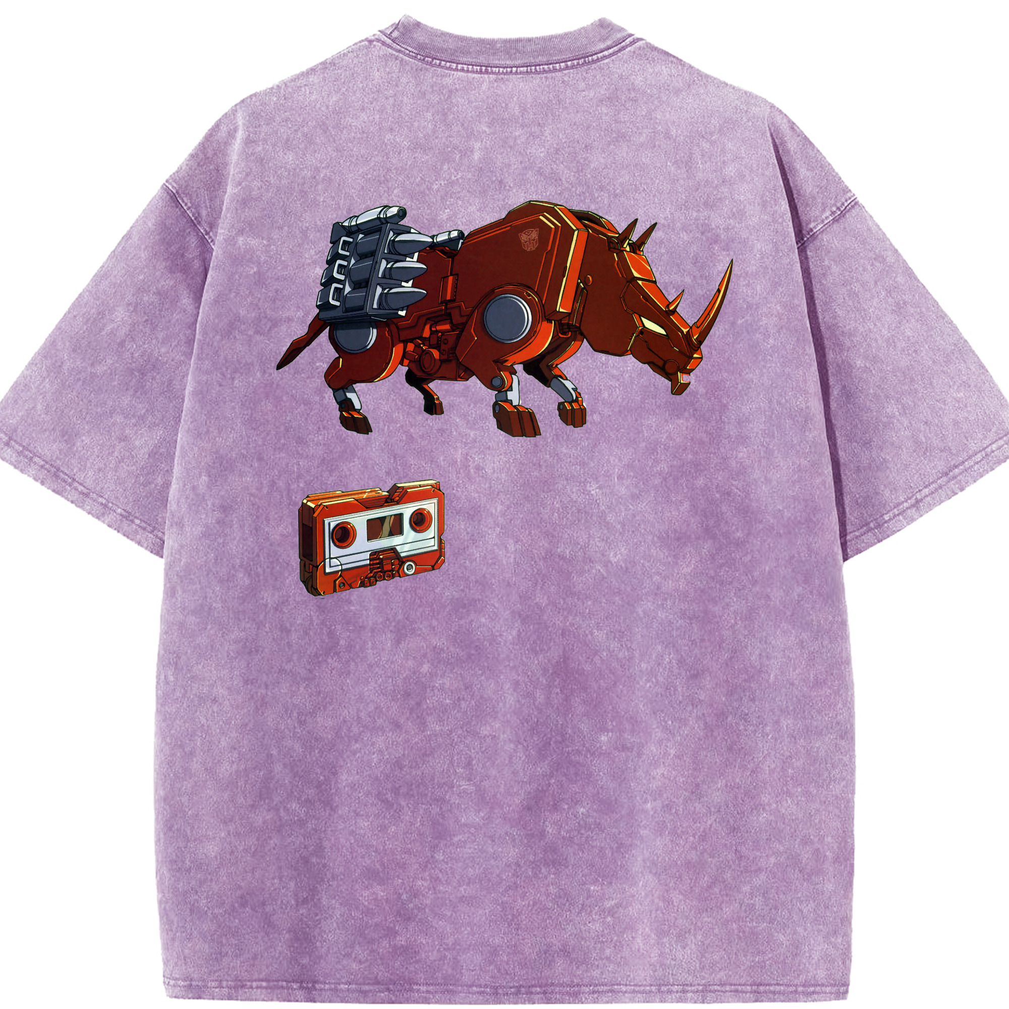 （画像用）  綿100% ヴィンテージ風 半袖Tシャツ（背面プリント）