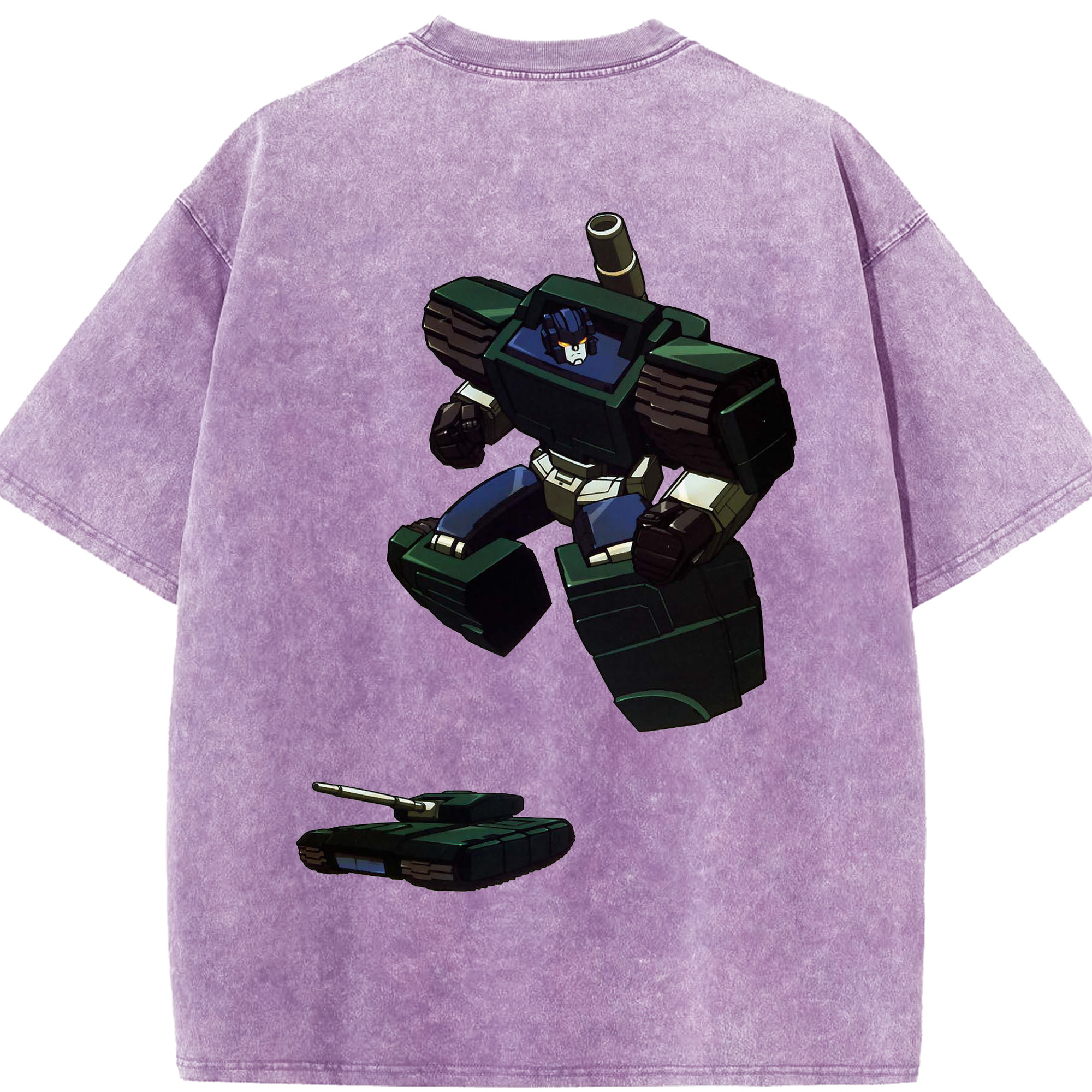 （画像用）  綿100% ヴィンテージ風 半袖Tシャツ（背面プリント）