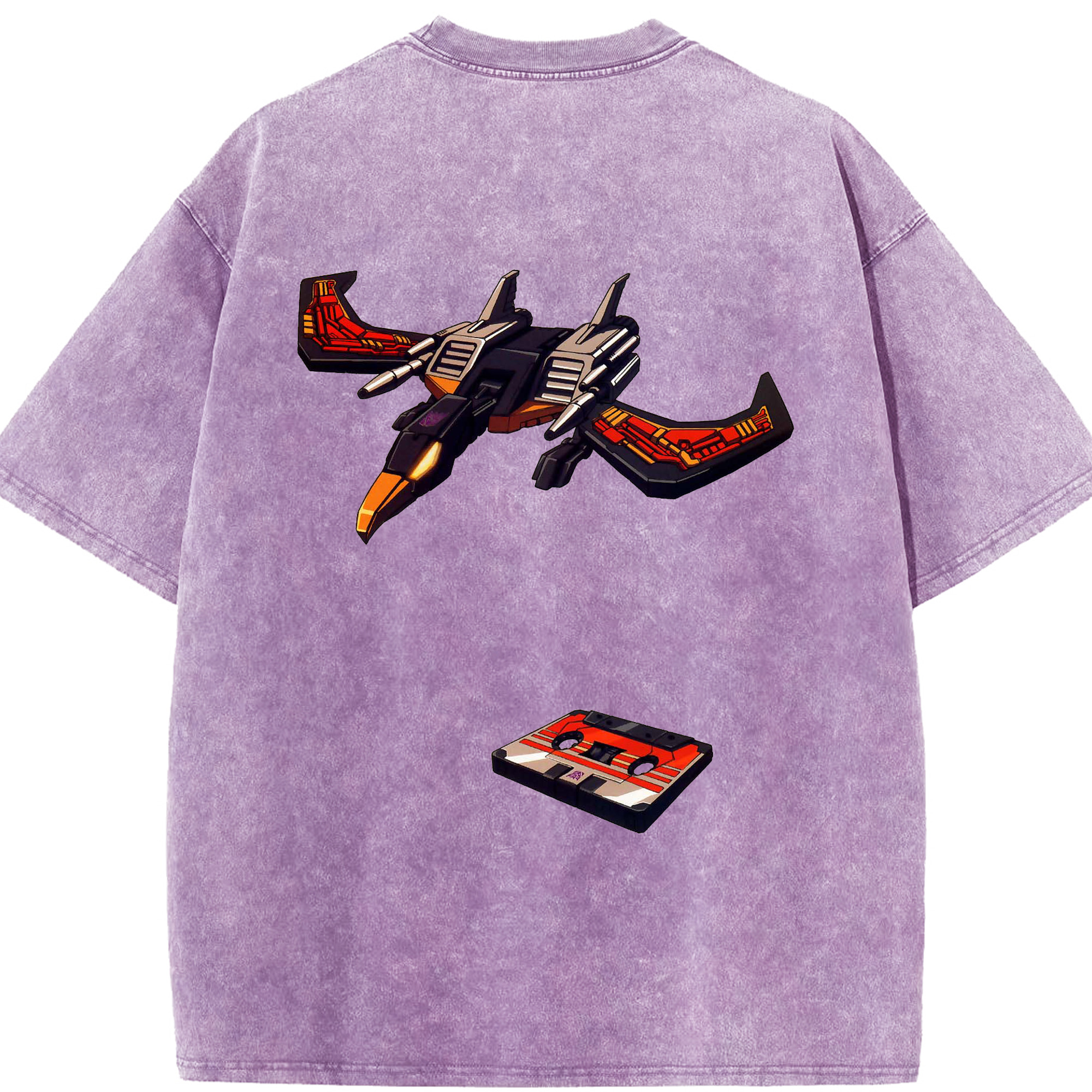 （画像用）  綿100% ヴィンテージ風 半袖Tシャツ（背面プリント）