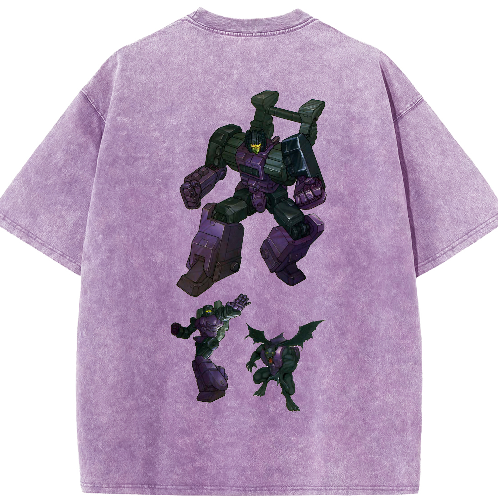 （画像用）  綿100% ヴィンテージ風 半袖Tシャツ（背面プリント）
