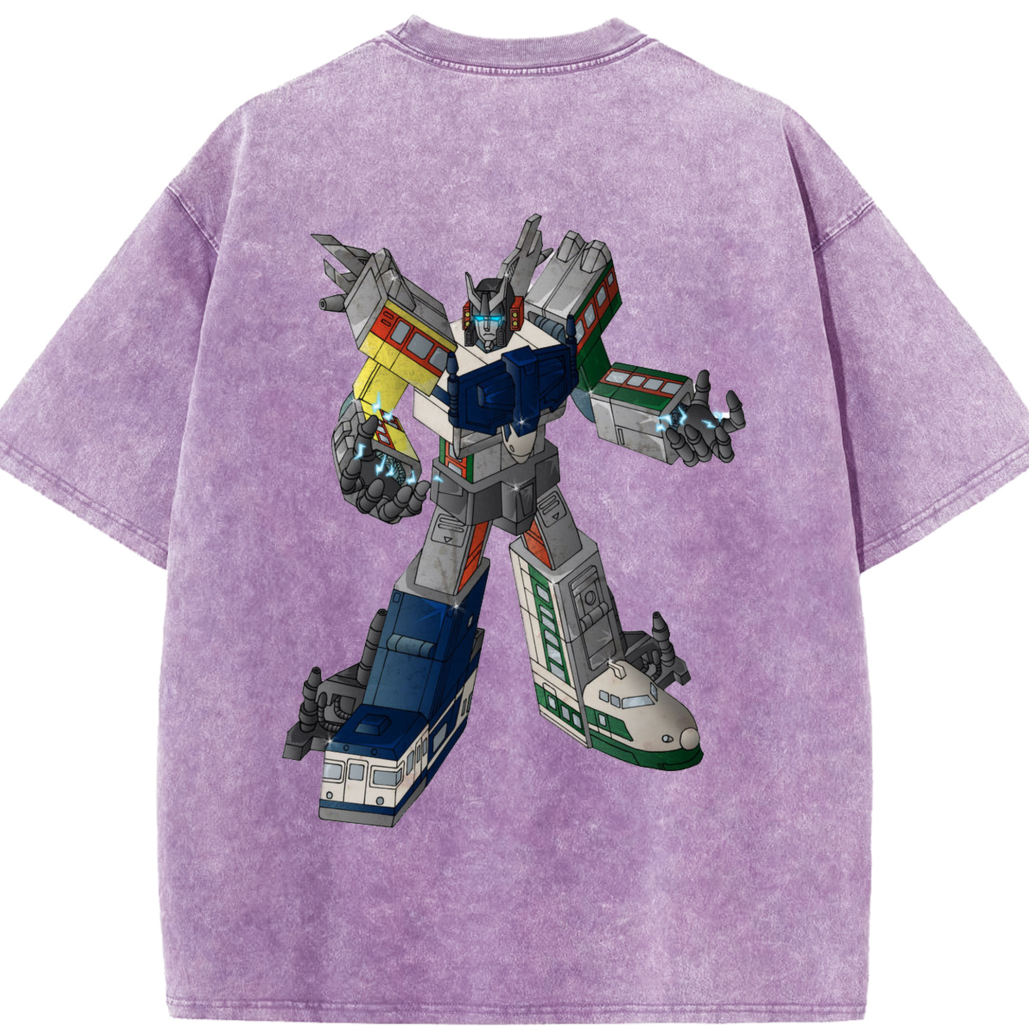 （画像用）  綿100% ヴィンテージ風 半袖Tシャツ（背面プリント）