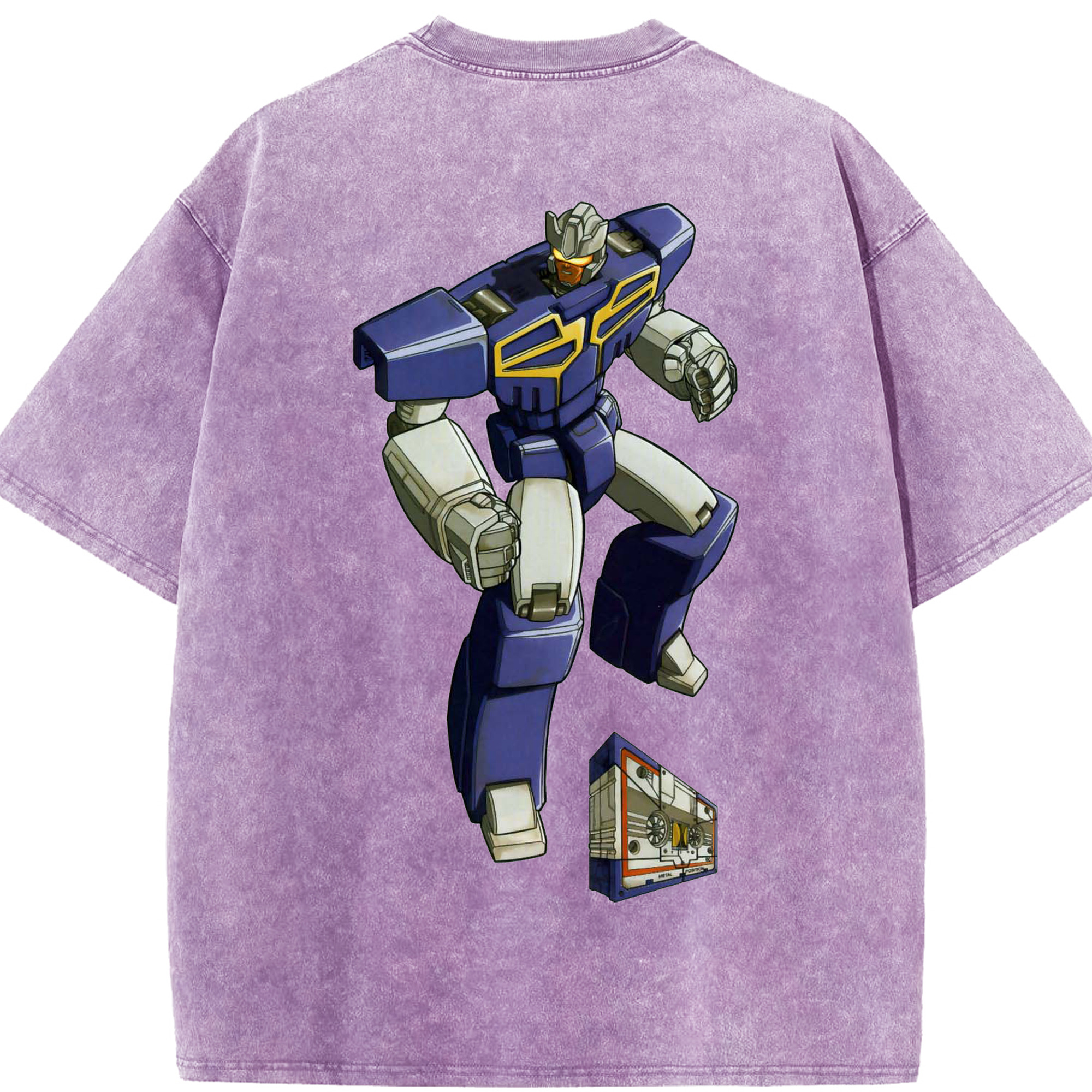 （画像用）  綿100% ヴィンテージ風 半袖Tシャツ（背面プリント）
