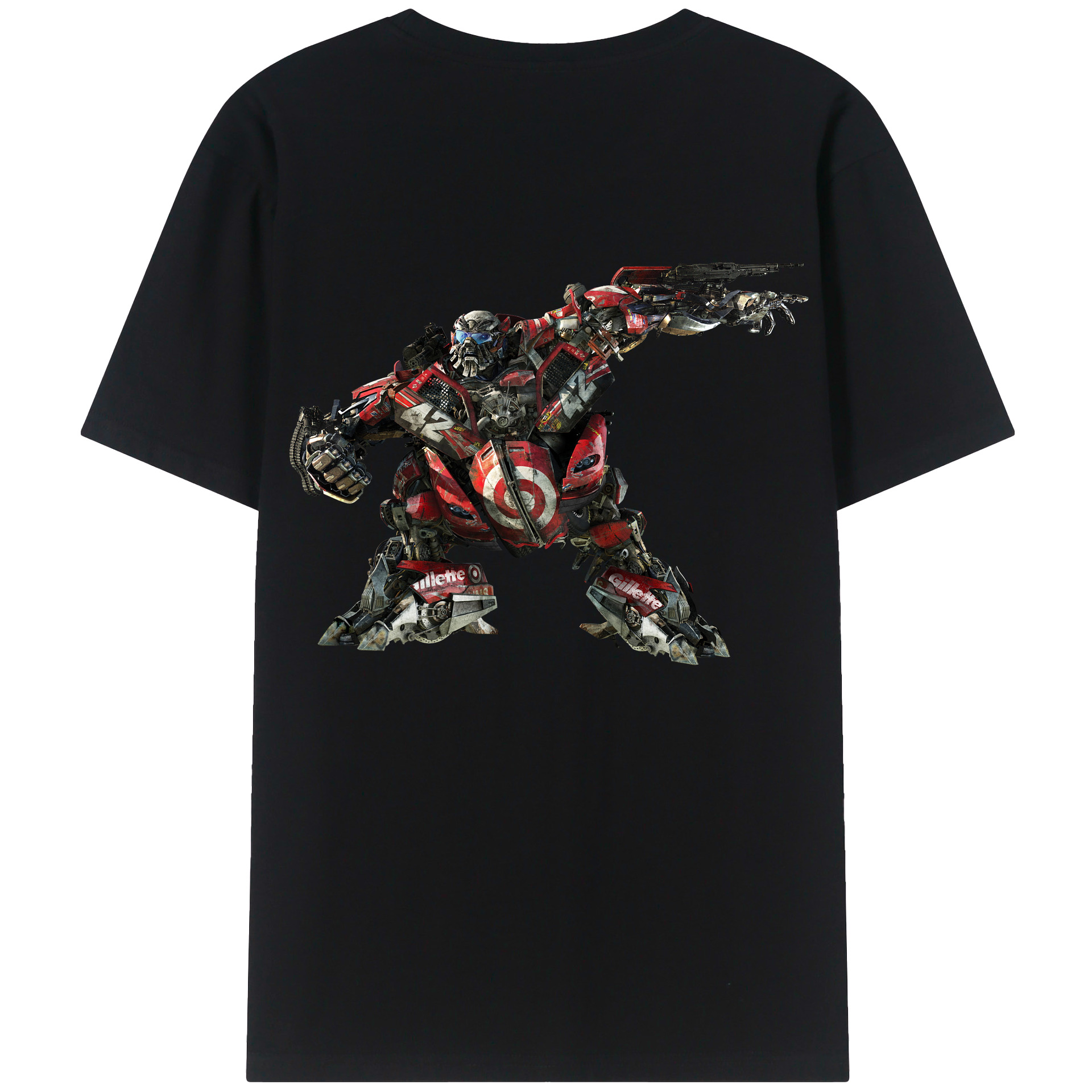 （画像用）  綿100％ メンズ半袖Tシャツ（バックプリント） 通気性