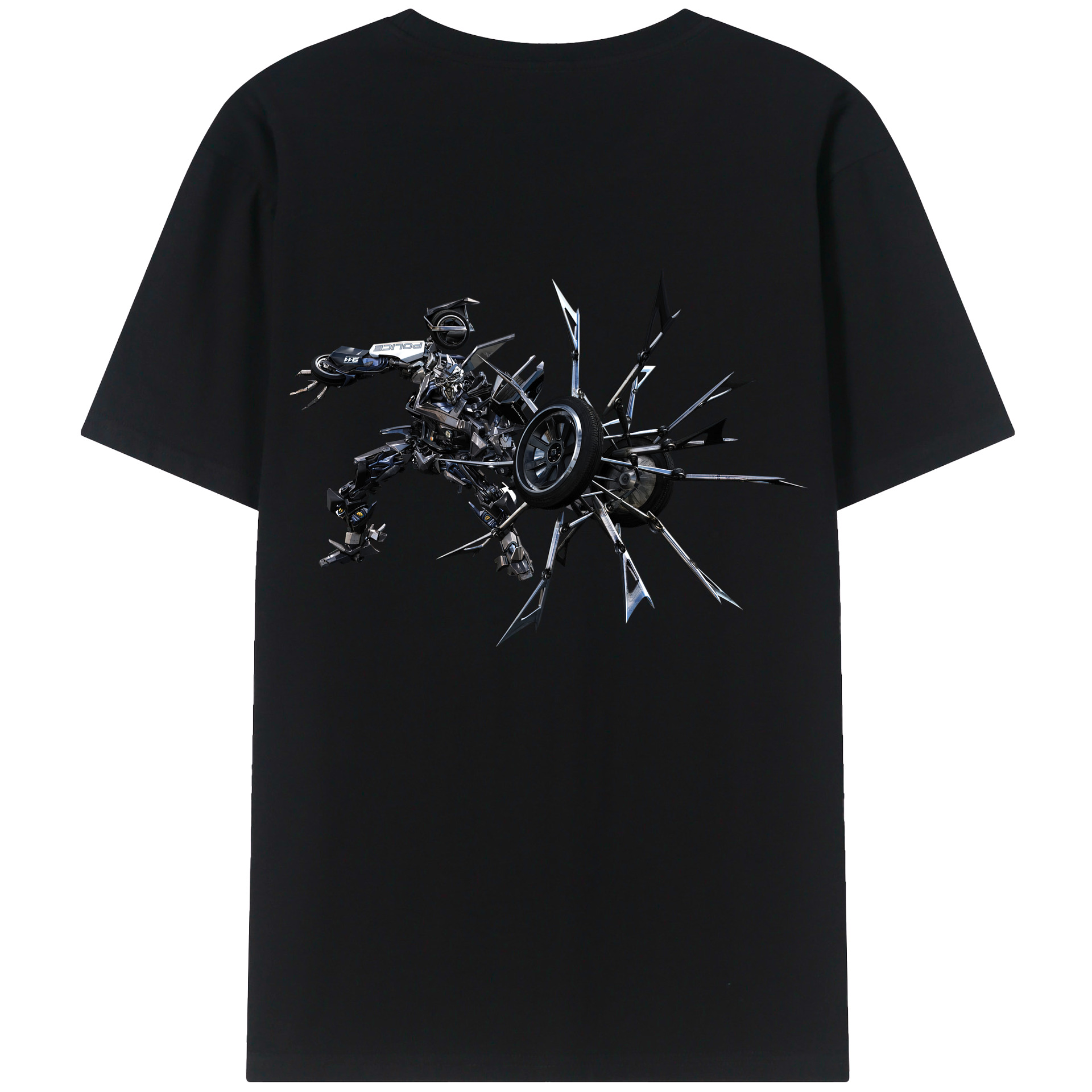 （画像用）  綿100％ メンズ半袖Tシャツ（バックプリント） 通気性