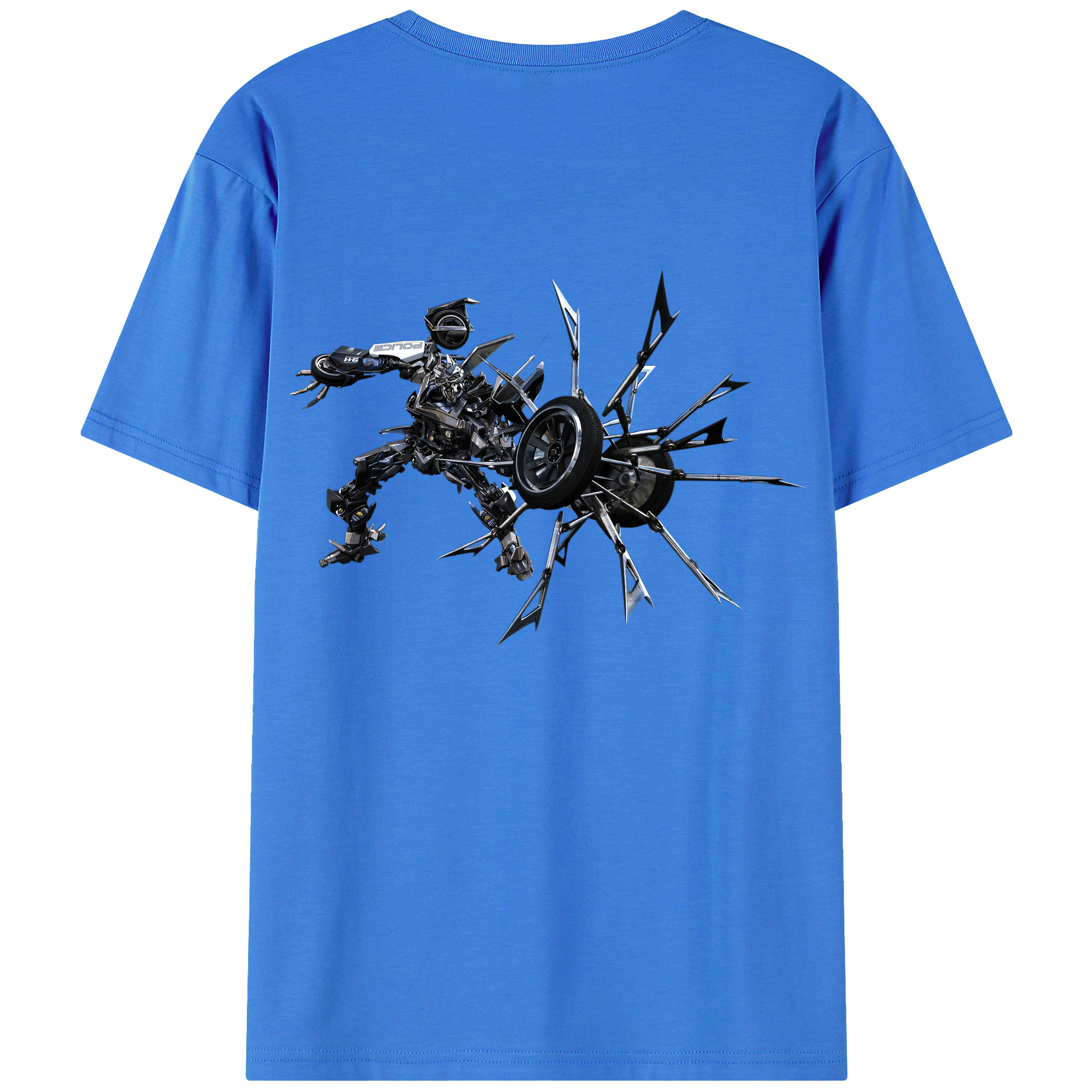 （画像用）  綿100％ メンズ半袖Tシャツ（バックプリント） 通気性