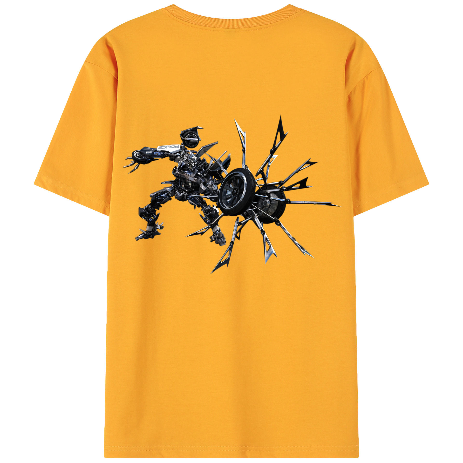 （画像用）  綿100％ メンズ半袖Tシャツ（バックプリント） 通気性