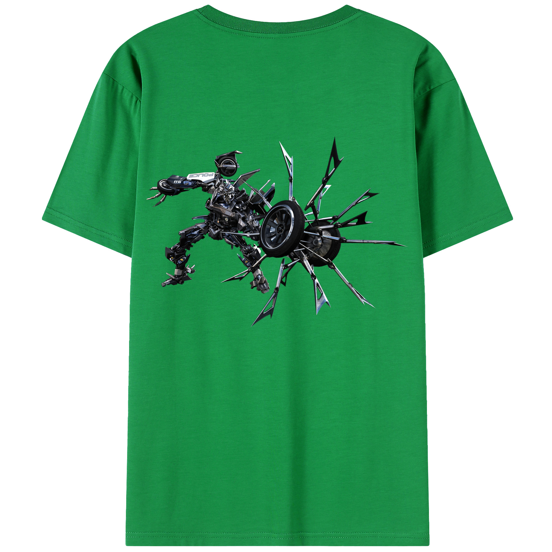 （画像用）  綿100％ メンズ半袖Tシャツ（バックプリント） 通気性