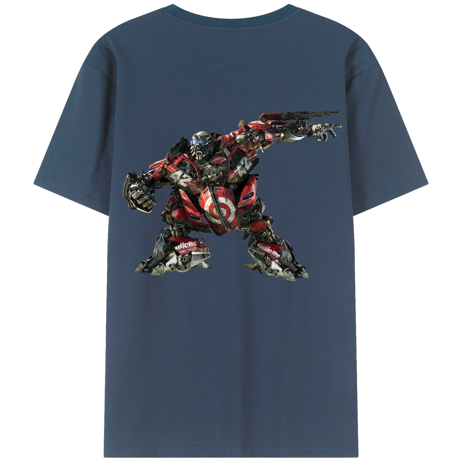（画像用）  綿100％ メンズ半袖Tシャツ（バックプリント） 通気性