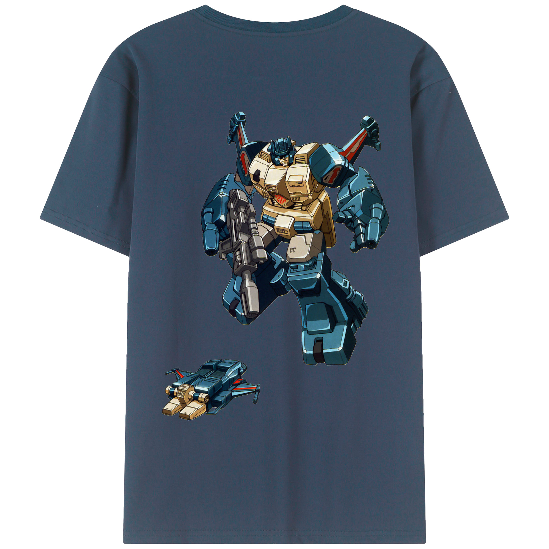 （画像用）  綿100％ メンズ半袖Tシャツ（バックプリント） 通気性