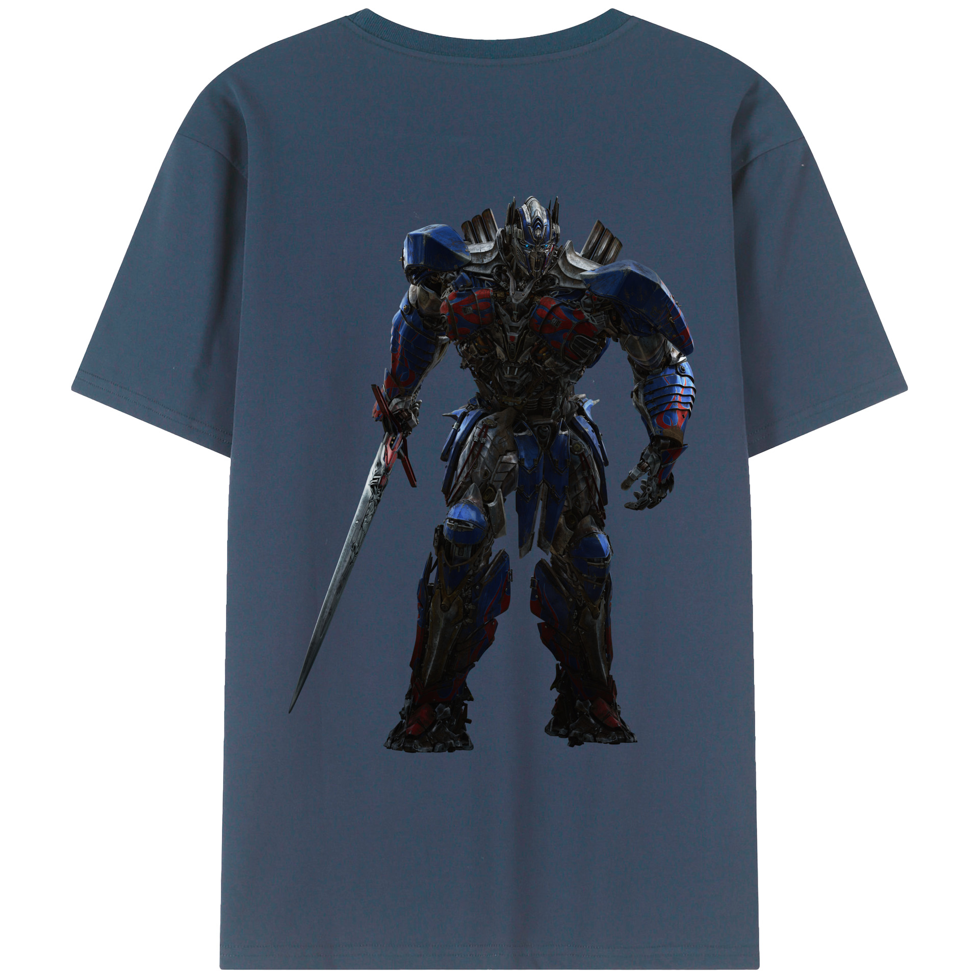 （画像用）  綿100％ メンズ半袖Tシャツ（バックプリント） 通気性