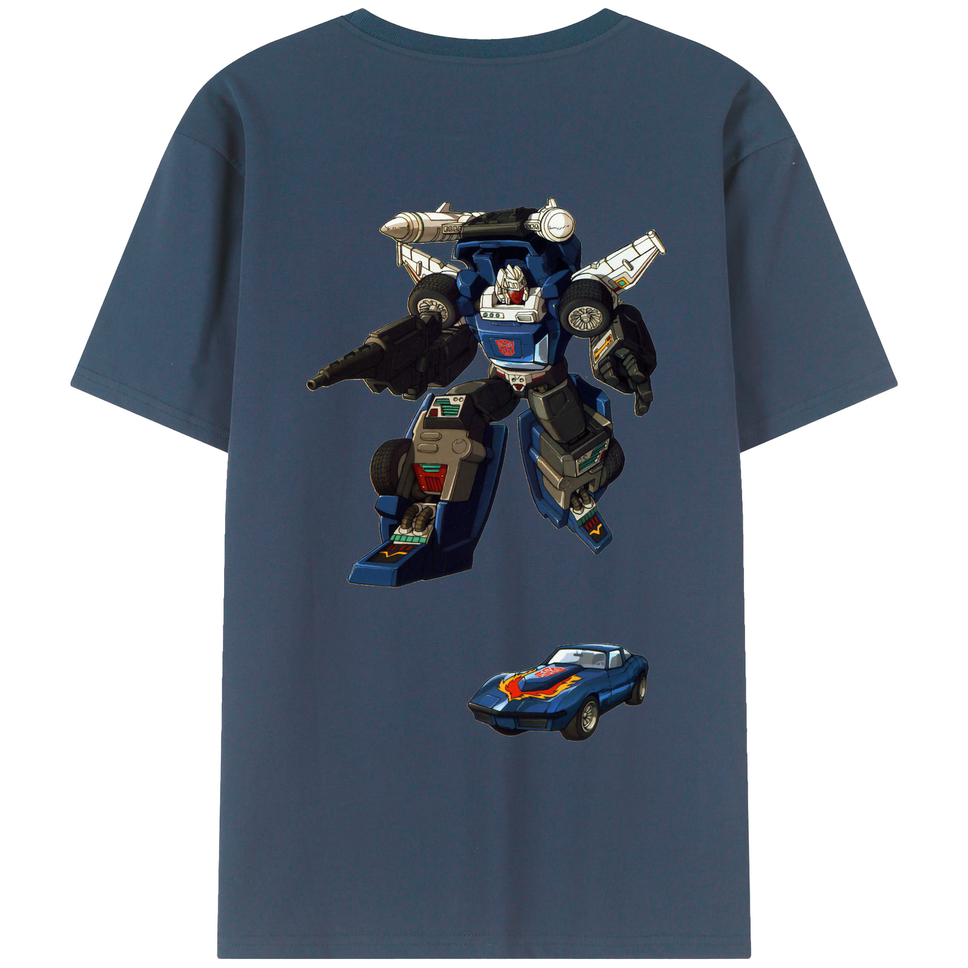 （画像用）  綿100％ メンズ半袖Tシャツ（バックプリント） 通気性