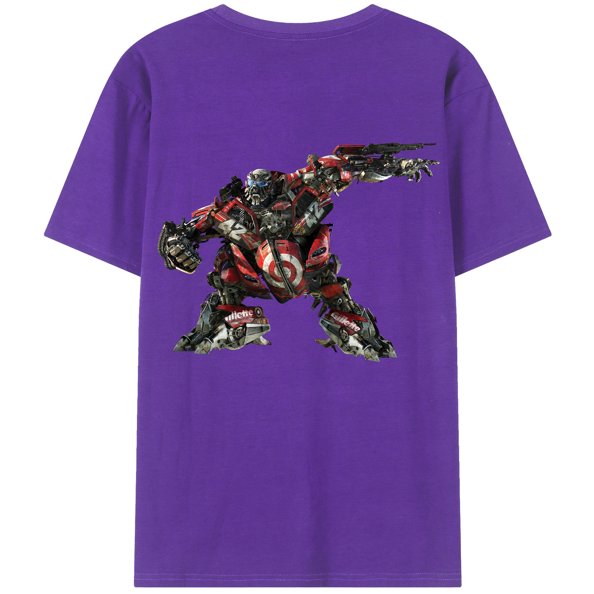 （画像用）  綿100％ メンズ半袖Tシャツ（バックプリント） 通気性