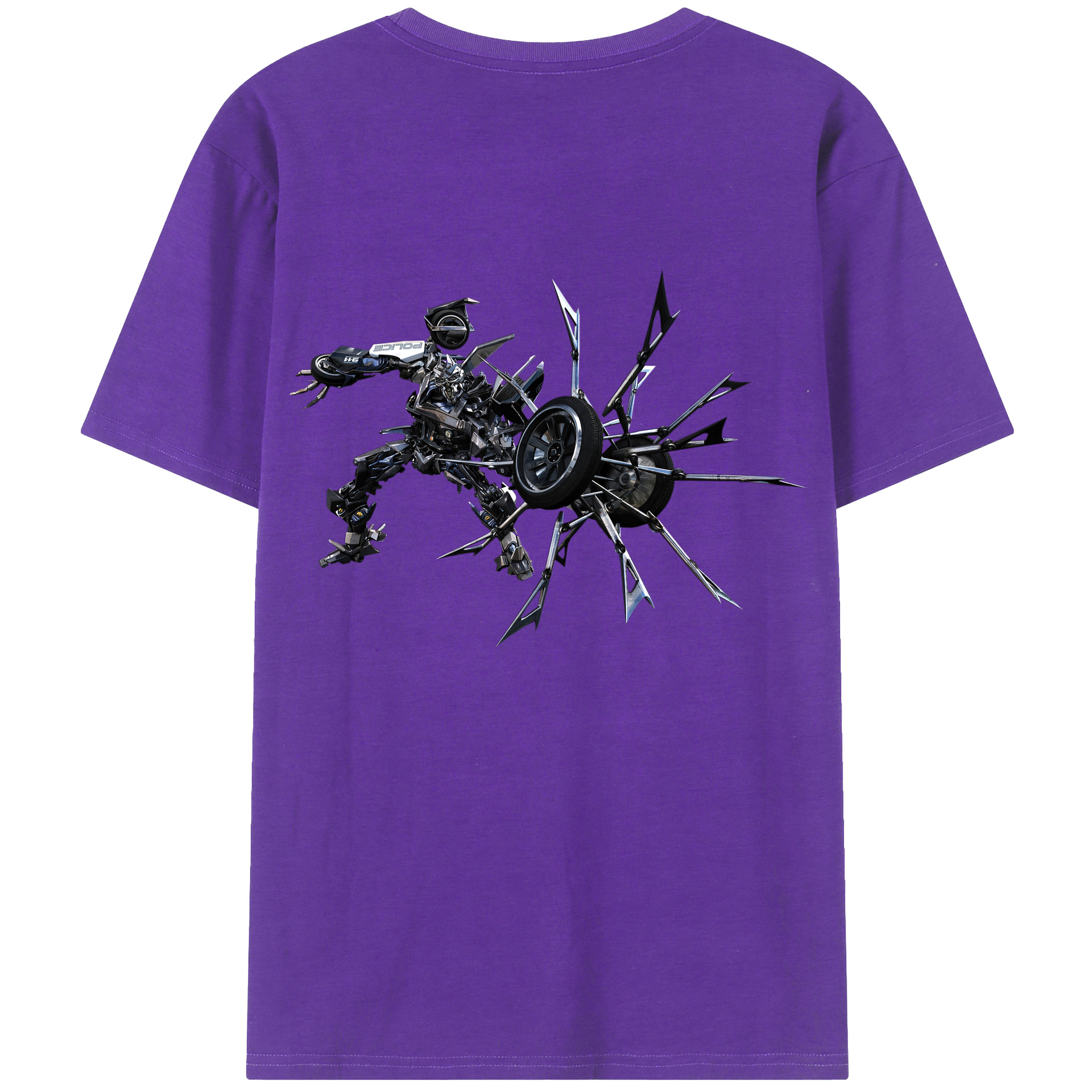（画像用）  綿100％ メンズ半袖Tシャツ（バックプリント） 通気性