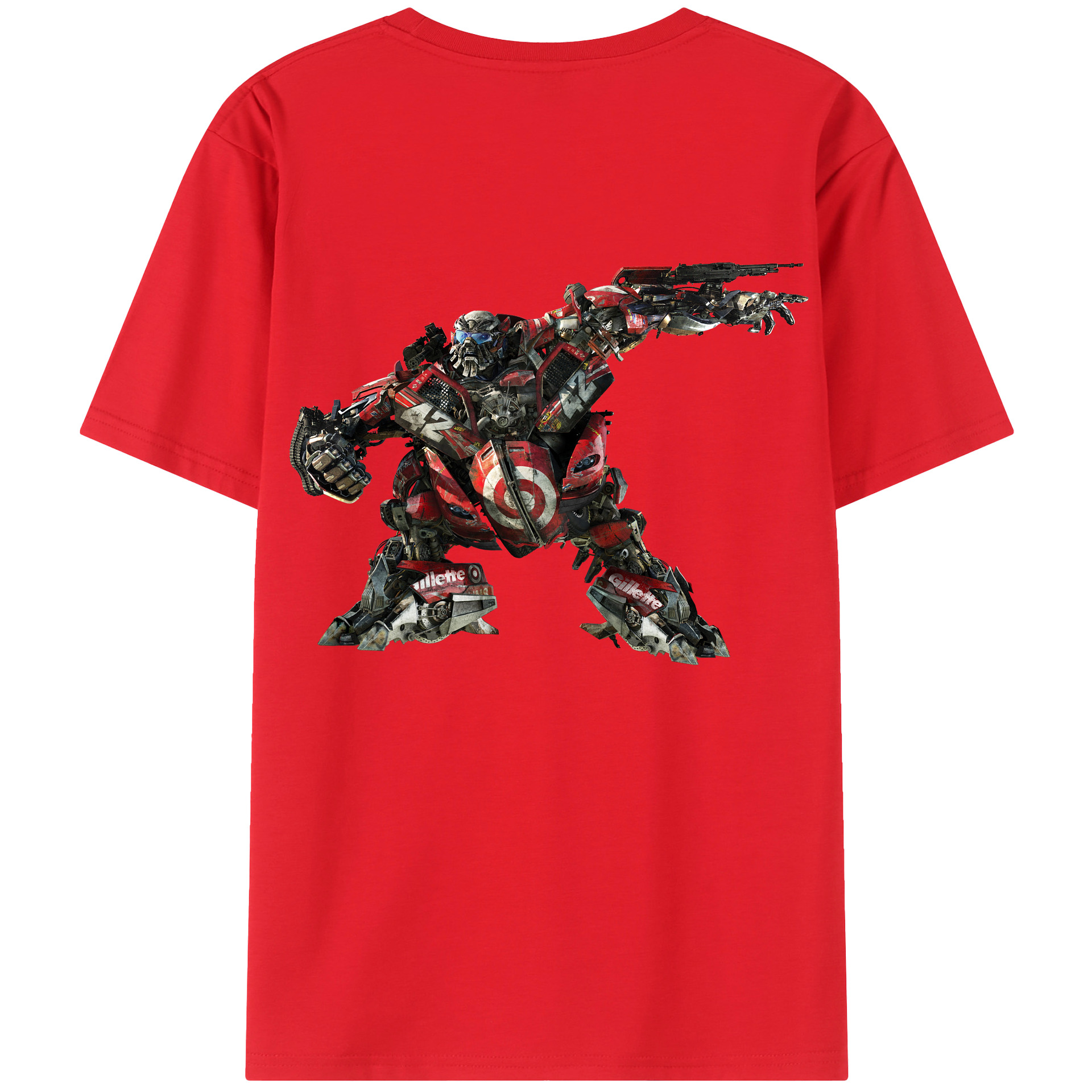 （画像用）  綿100％ メンズ半袖Tシャツ（バックプリント） 通気性