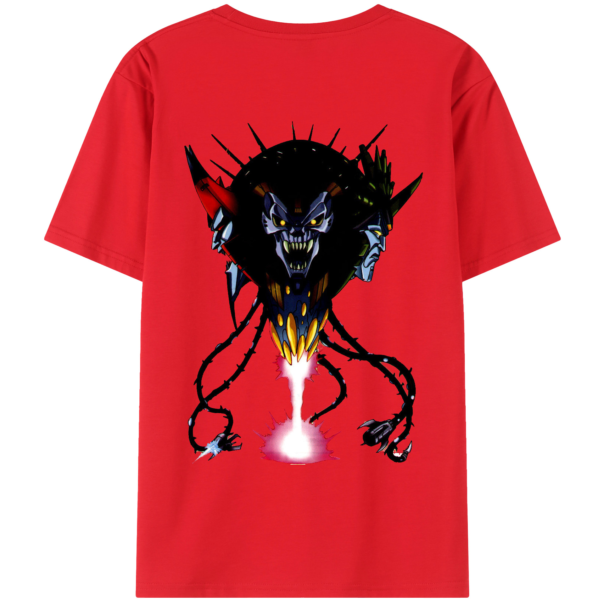 （画像用）  綿100％ メンズ半袖Tシャツ（バックプリント） 通気性