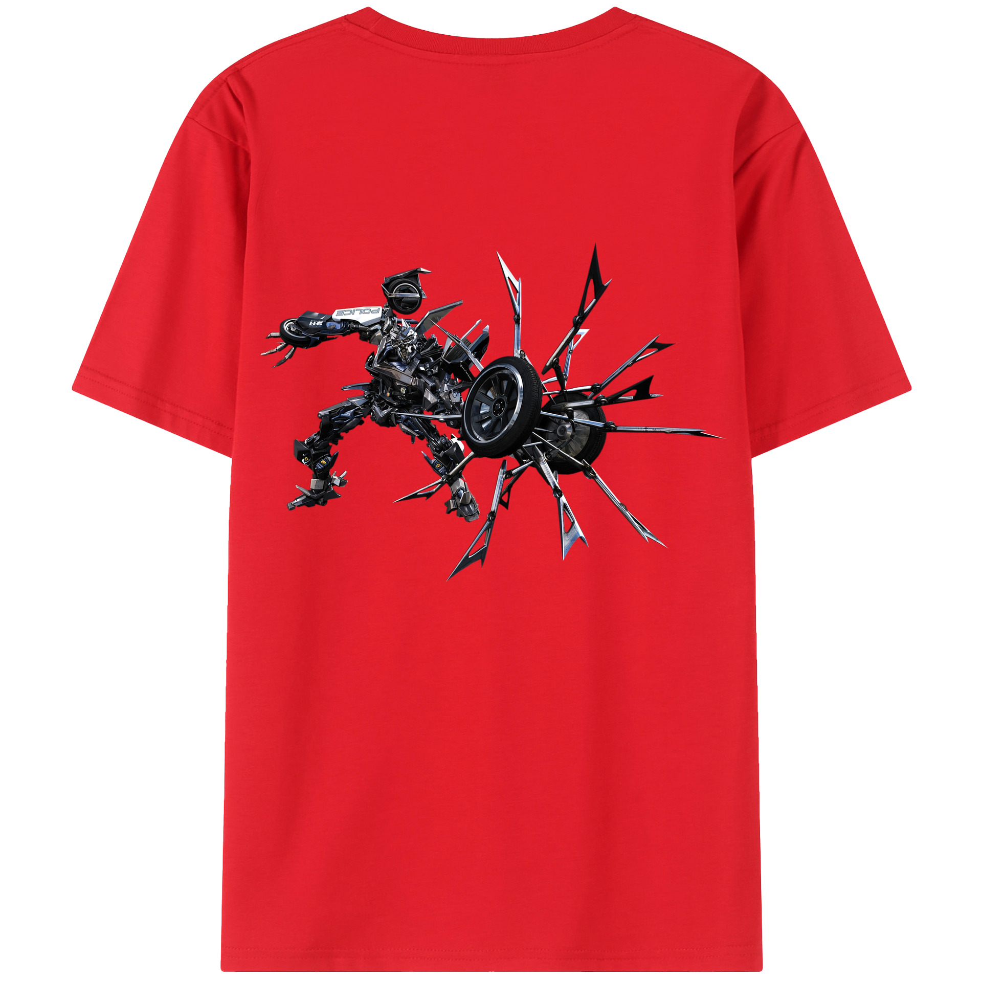 （画像用）  綿100％ メンズ半袖Tシャツ（バックプリント） 通気性