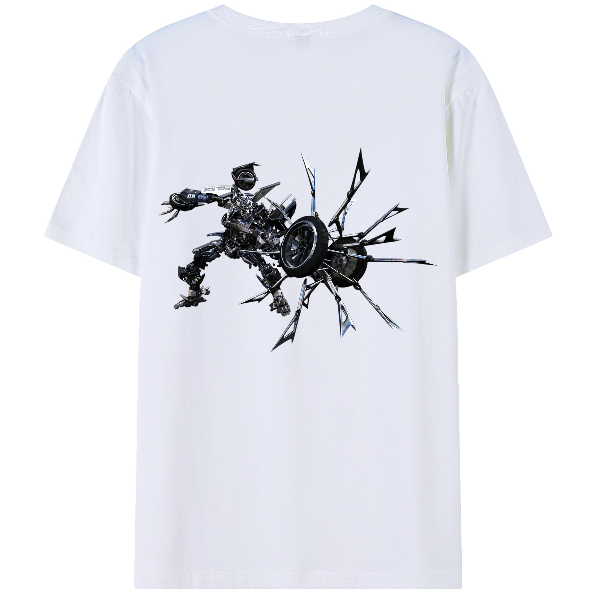 （画像用）  綿100％ メンズ半袖Tシャツ（バックプリント） 通気性